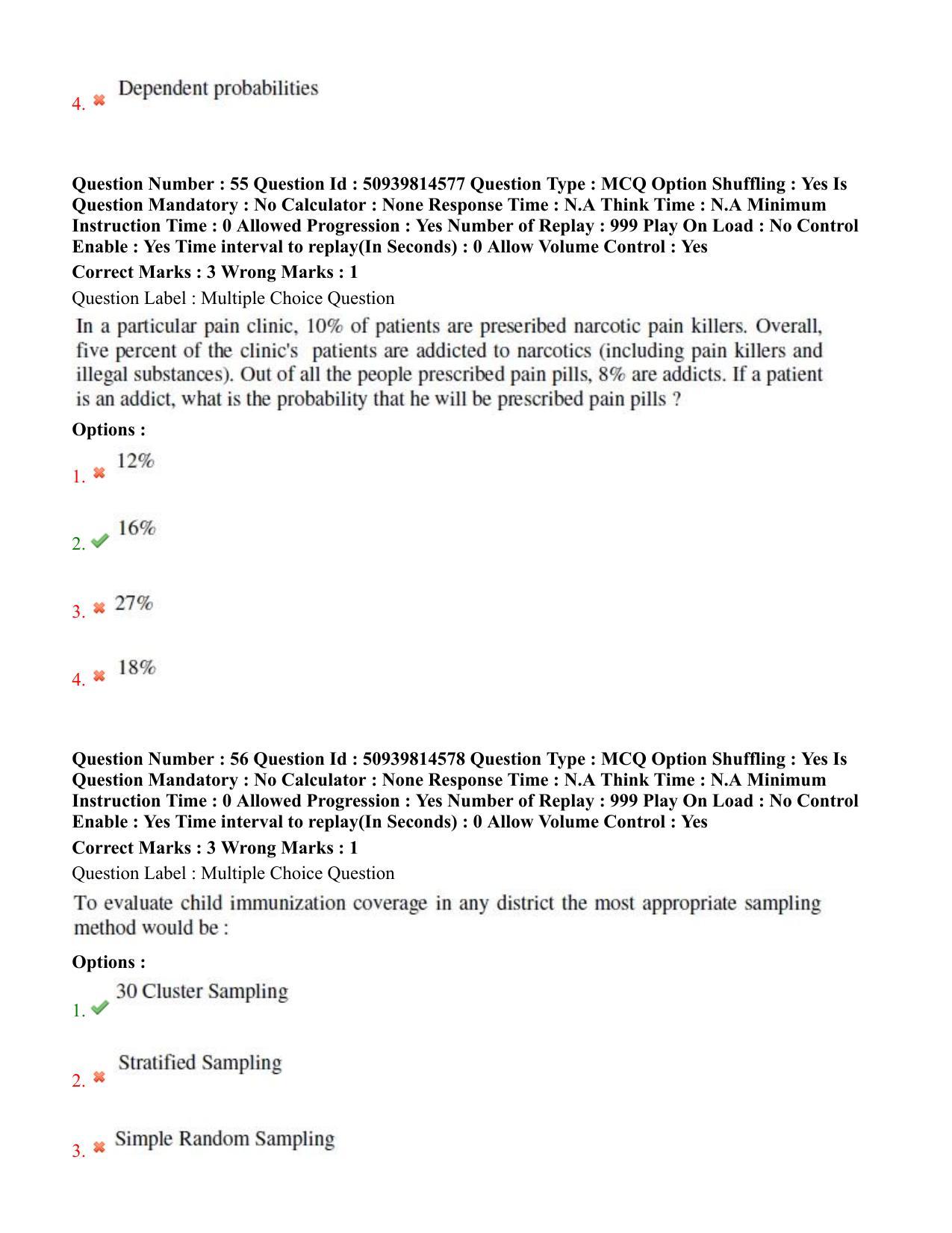 BHU RET Health Statistics 2020 Question Paper  - Page 35
