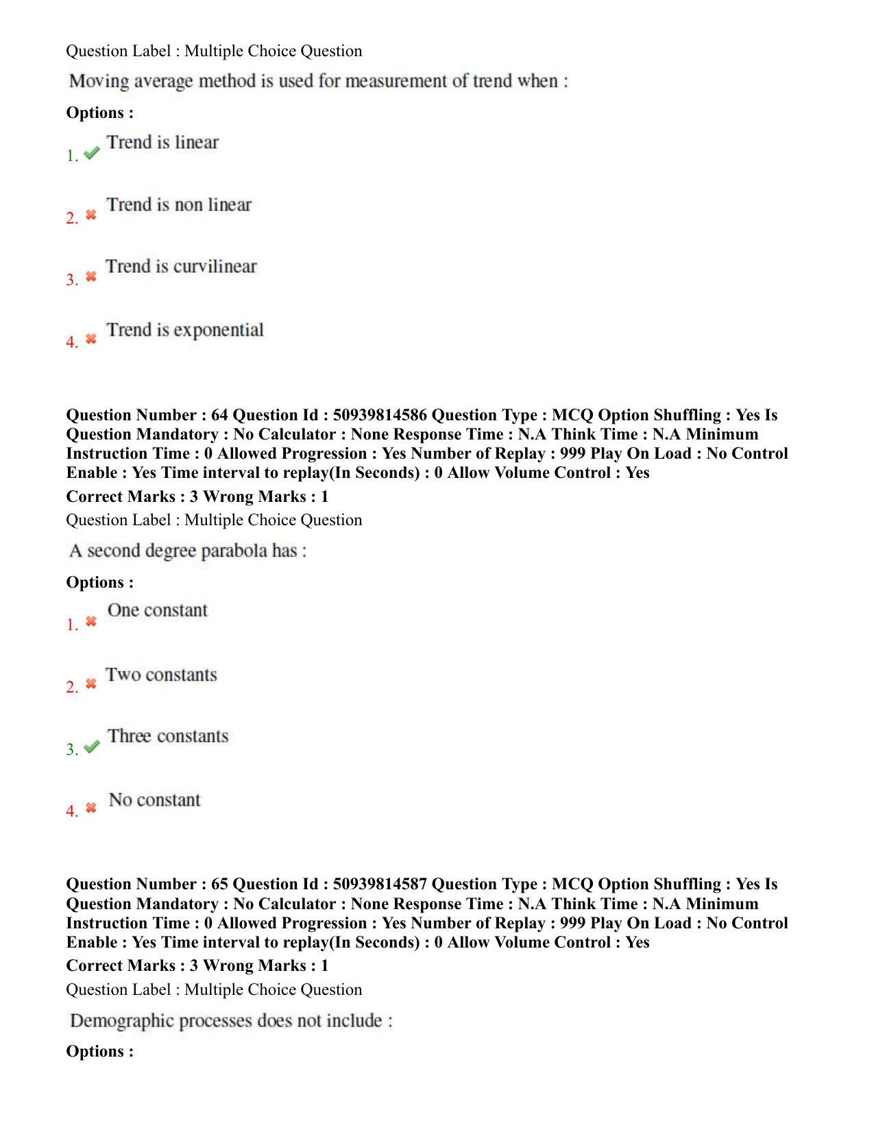 BHU RET Health Statistics 2020 Question Paper  - Page 39