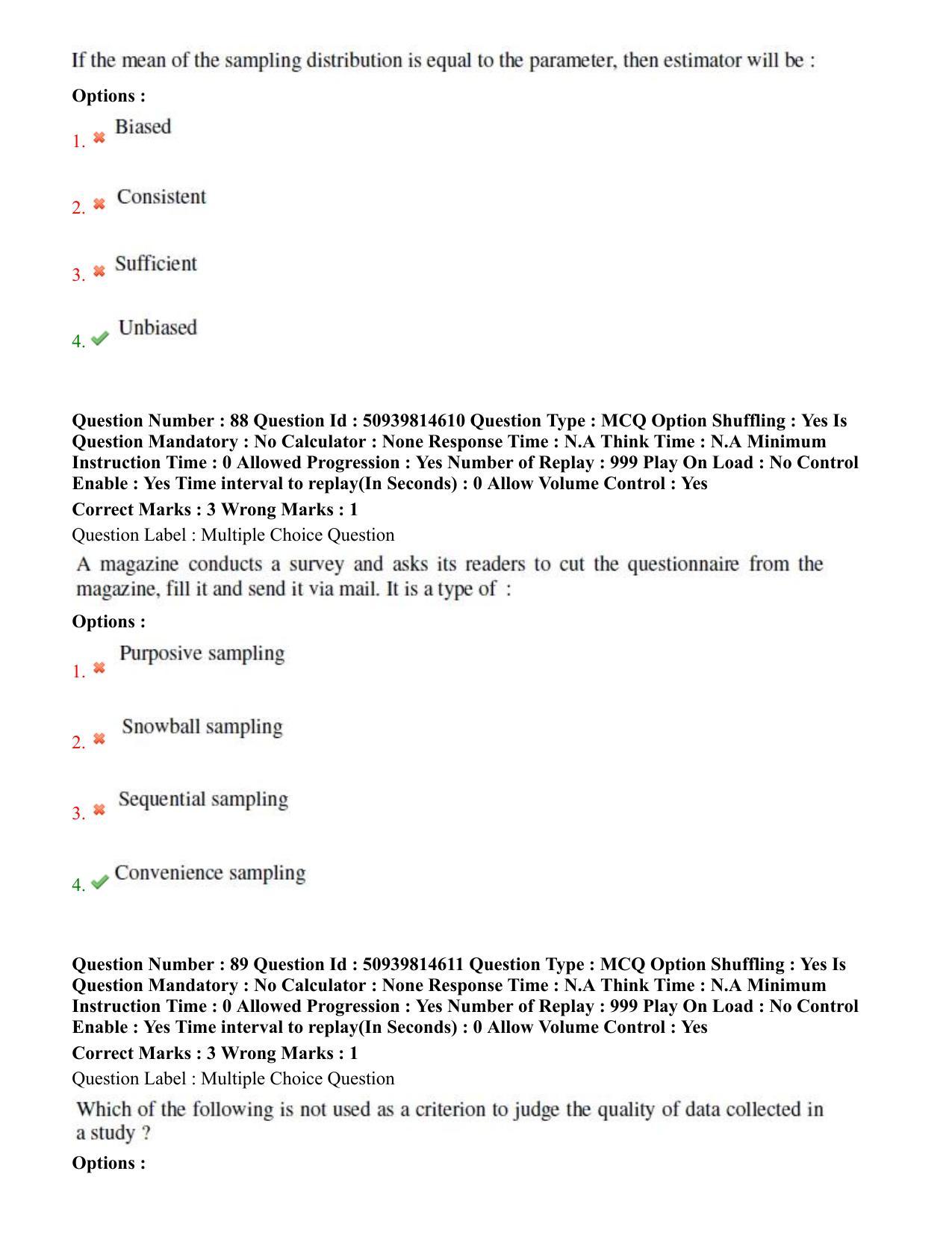 BHU RET Health Statistics 2020 Question Paper  - Page 50