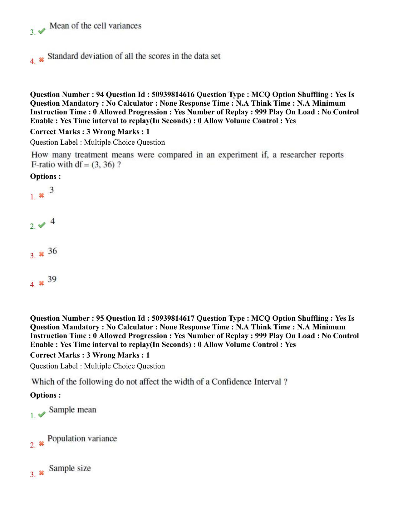 BHU RET Health Statistics 2020 Question Paper  - Page 53