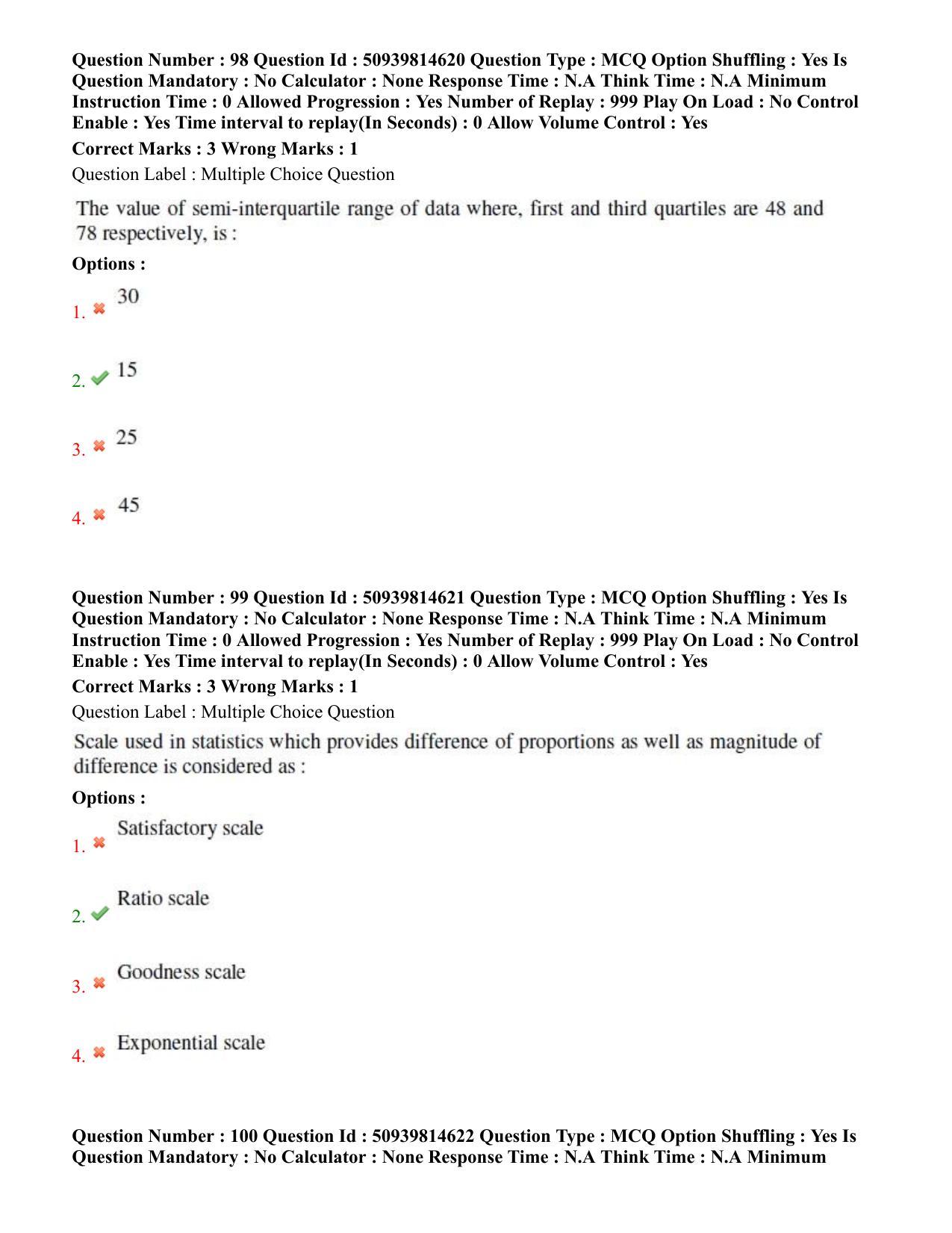 BHU RET Health Statistics 2020 Question Paper  - Page 55