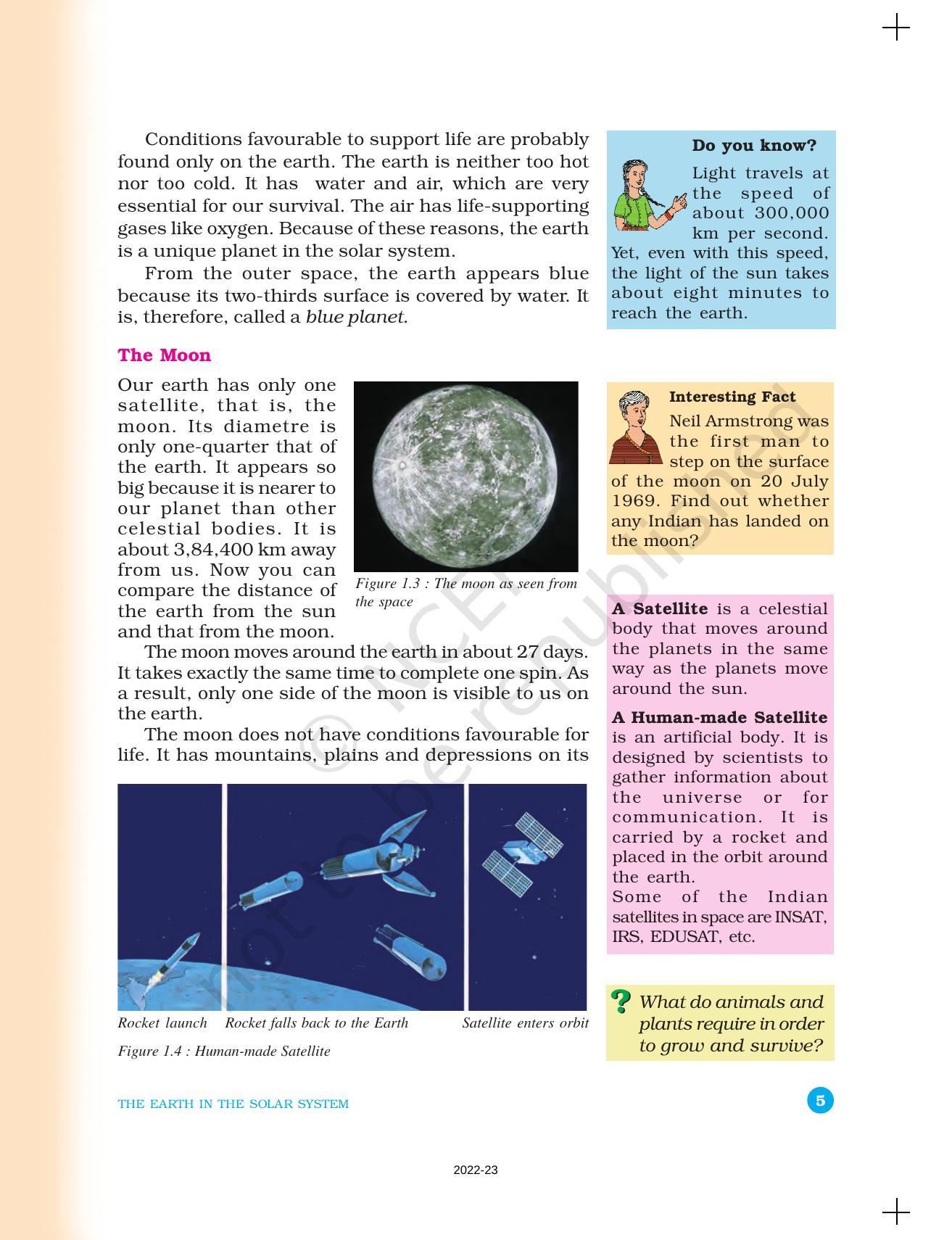NCERT Book for Class 6 Social Science(Geography) : Chapter 1-The Earth in the Solar System - Page 5