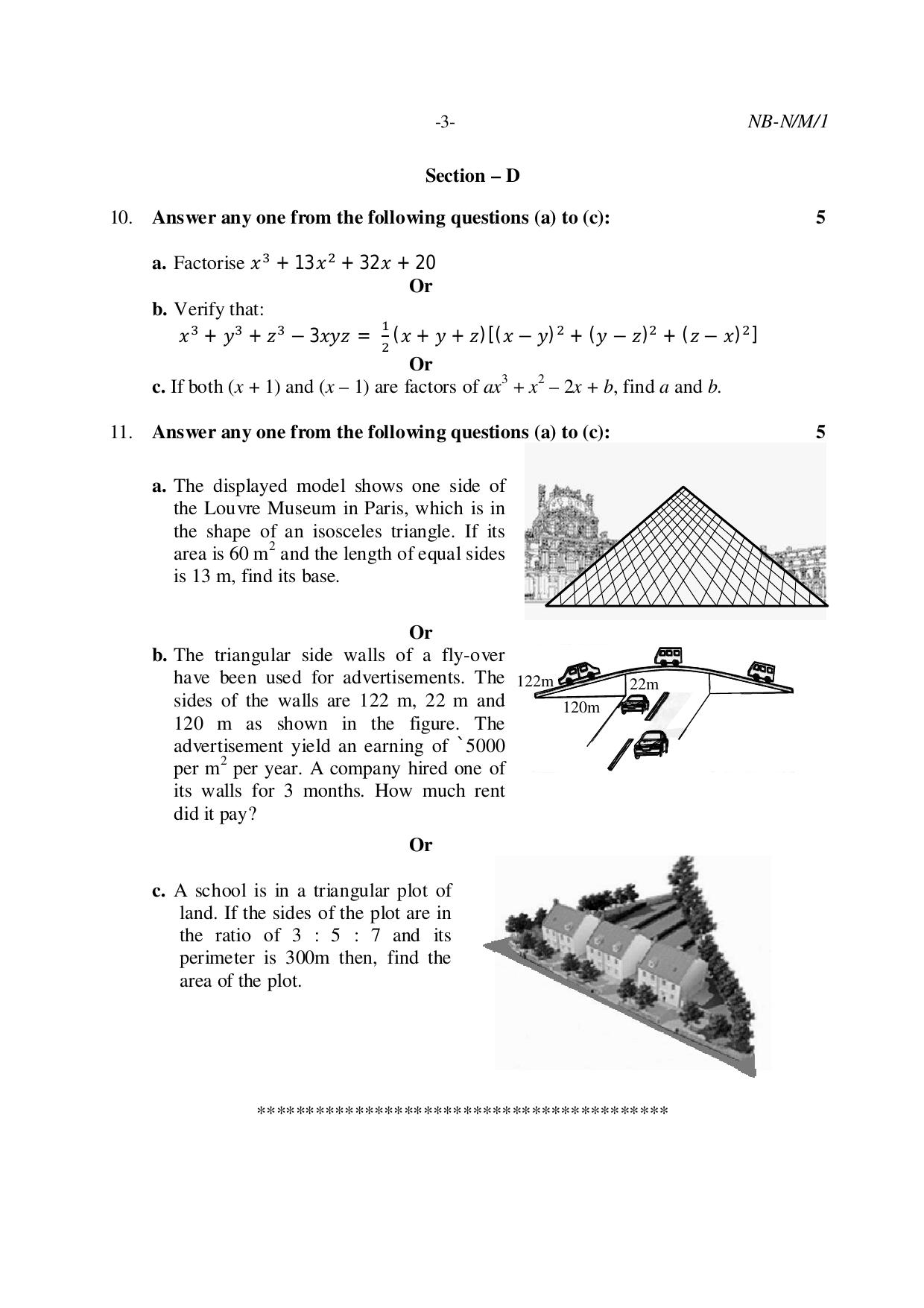 NBSE Class IX Final Examination 2023 Phase 1 Question Paper (All Subjects) - Page 32