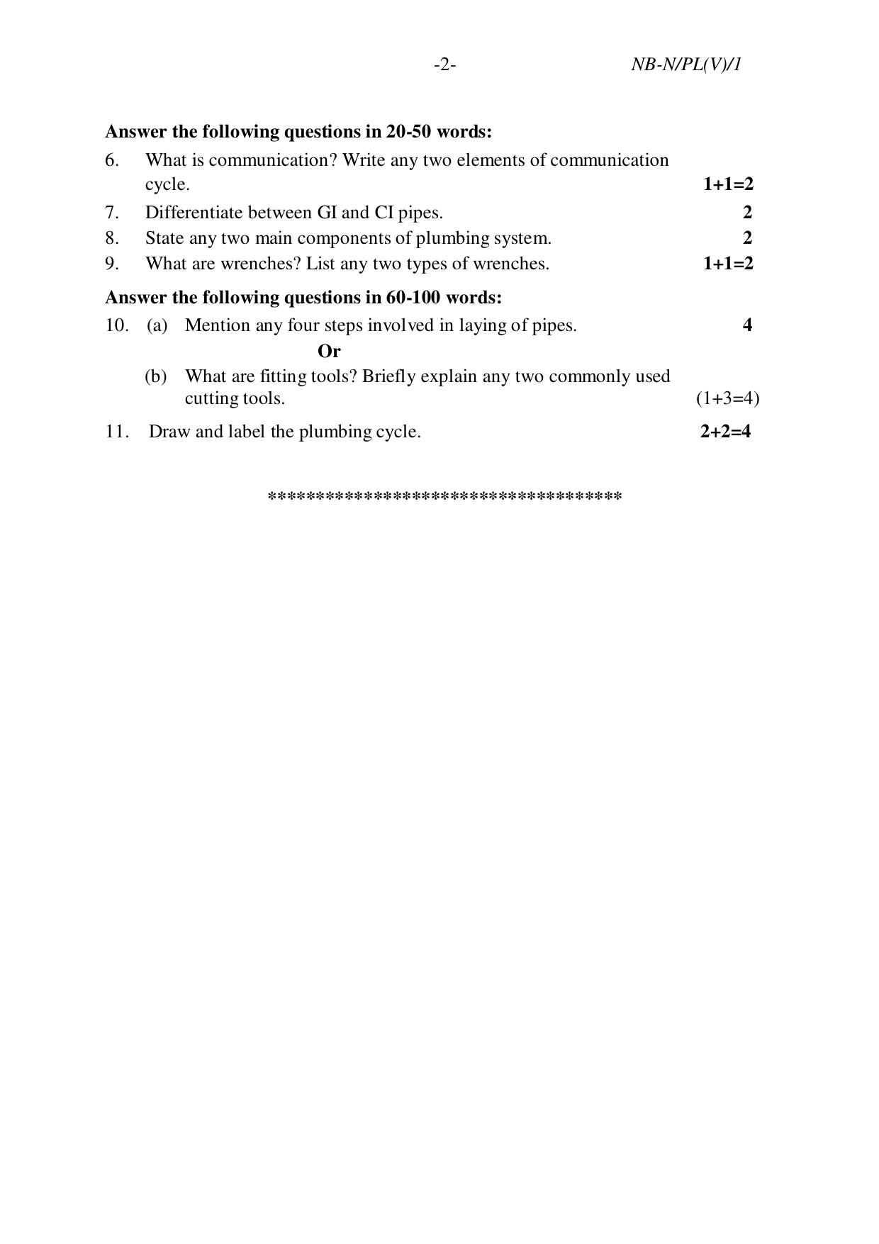 NBSE Class IX Final Examination 2023 Phase 1 Question Paper (All Subjects) - Page 56