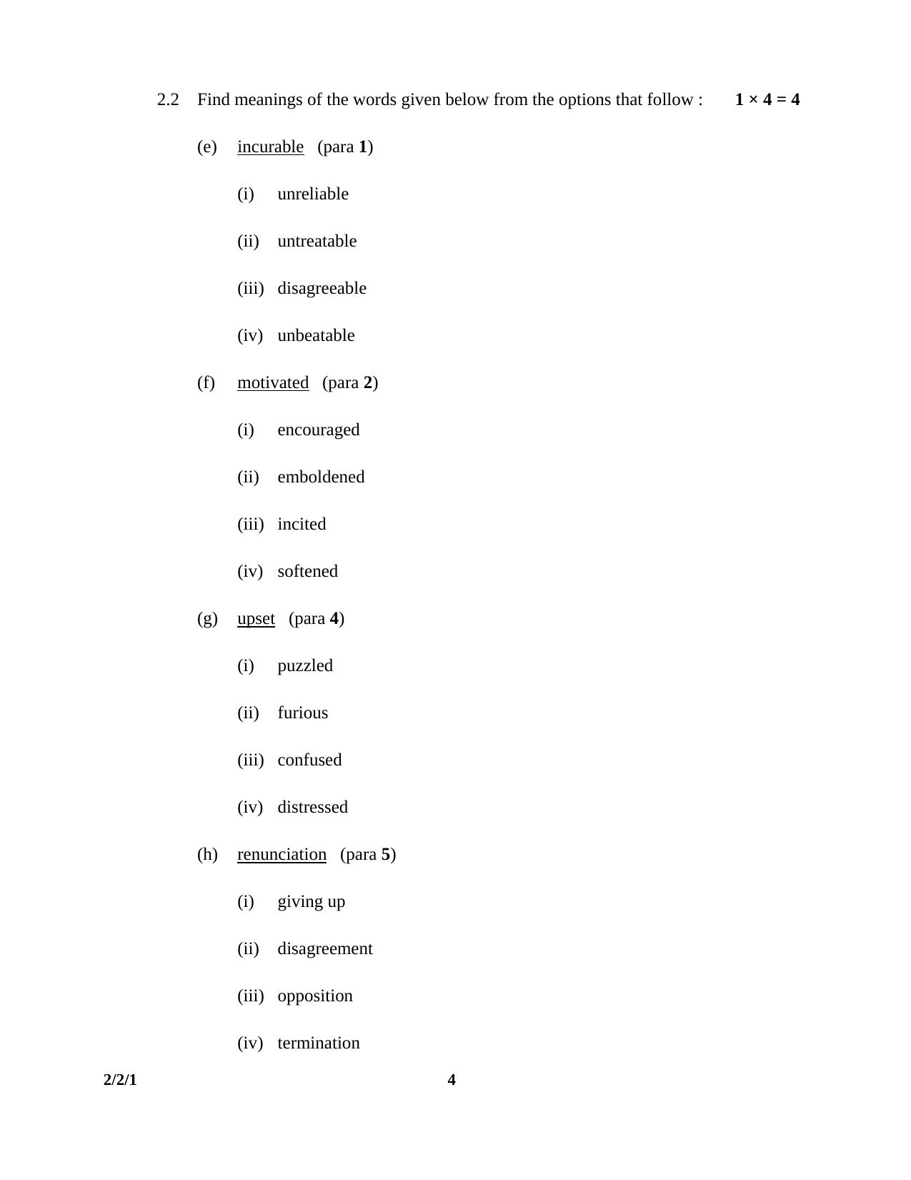 CBSE Class 10 2-2-1 English Lang. & Lit. 2016 Question Paper - Page 4