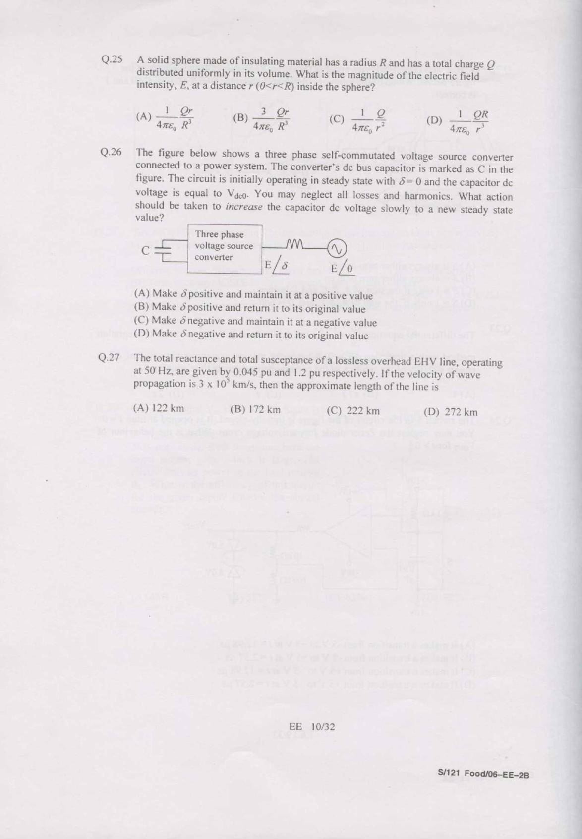 GATE 2007 Electrical Engineering (EE) Question Paper with Answer Key - Page 10