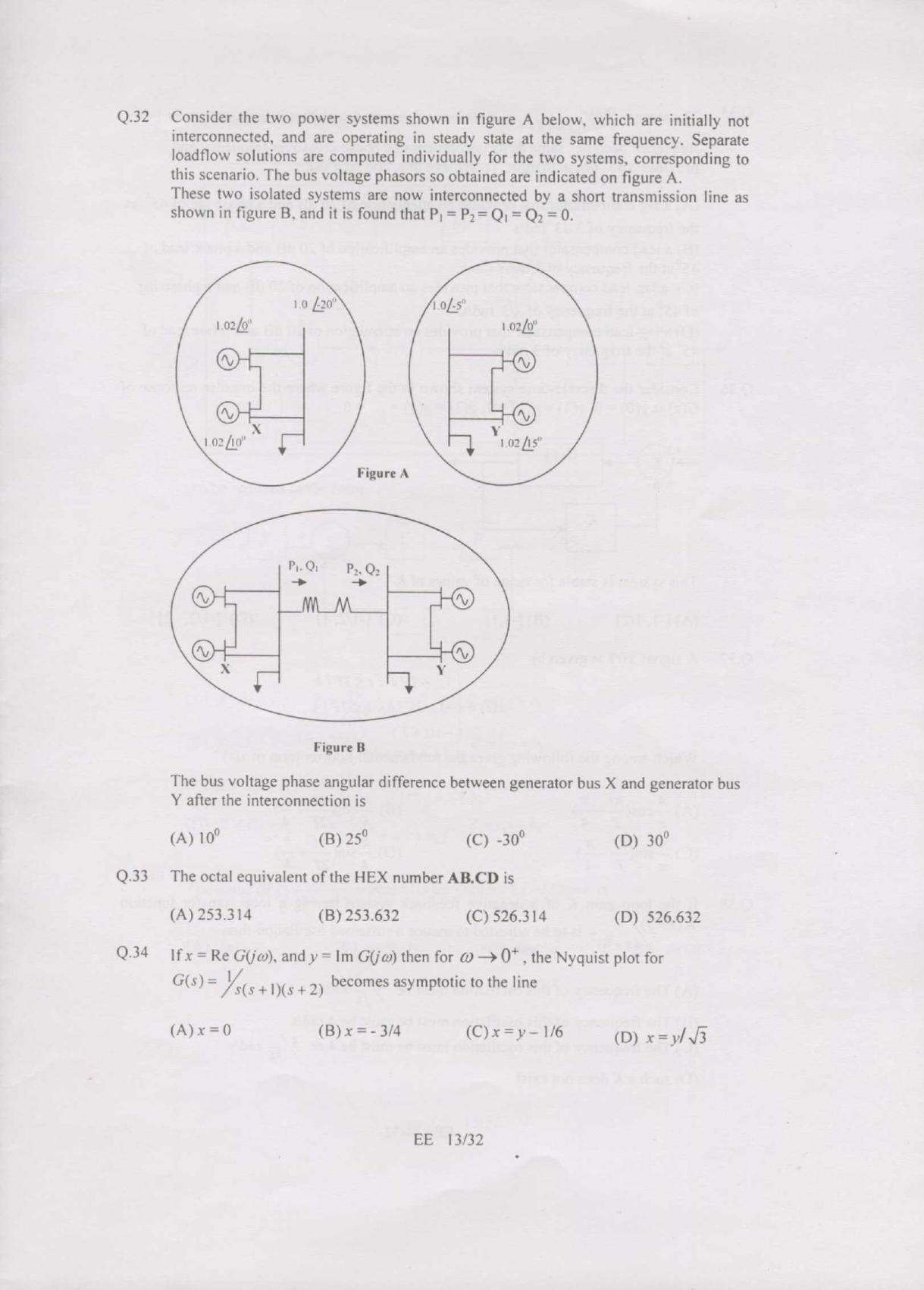 GATE 2007 Electrical Engineering (EE) Question Paper with Answer Key - Page 13