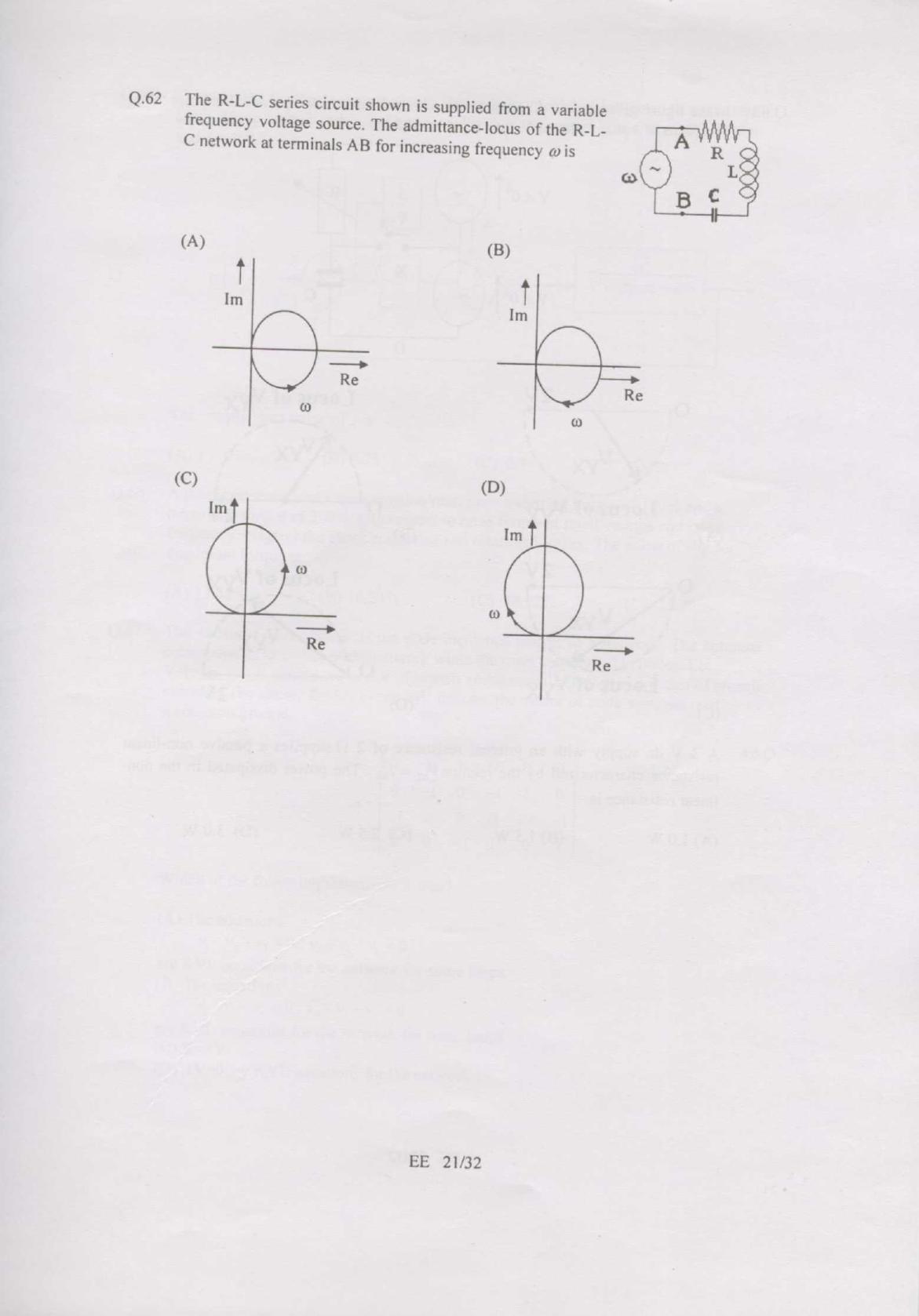 GATE 2007 Electrical Engineering (EE) Question Paper with Answer Key - Page 21