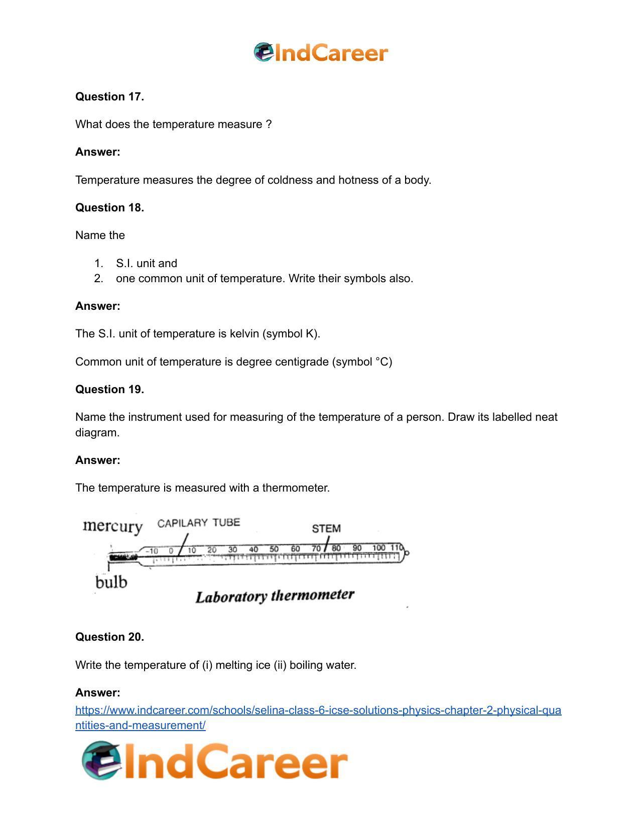 Selina Class 6 ICSE Solutions Physics : Chapter 2- Physical Quantities and Measurement - Page 16