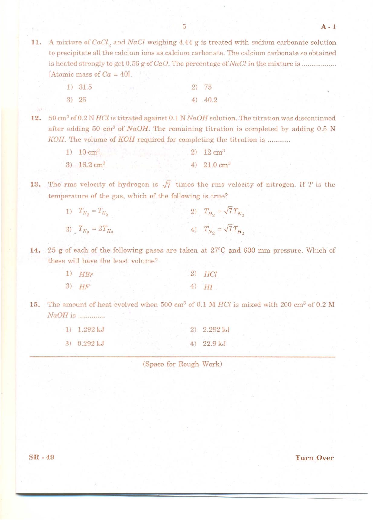 KCET Chemistry 2011 Question Papers - Page 4