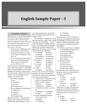 CUET English Sample Paper 3