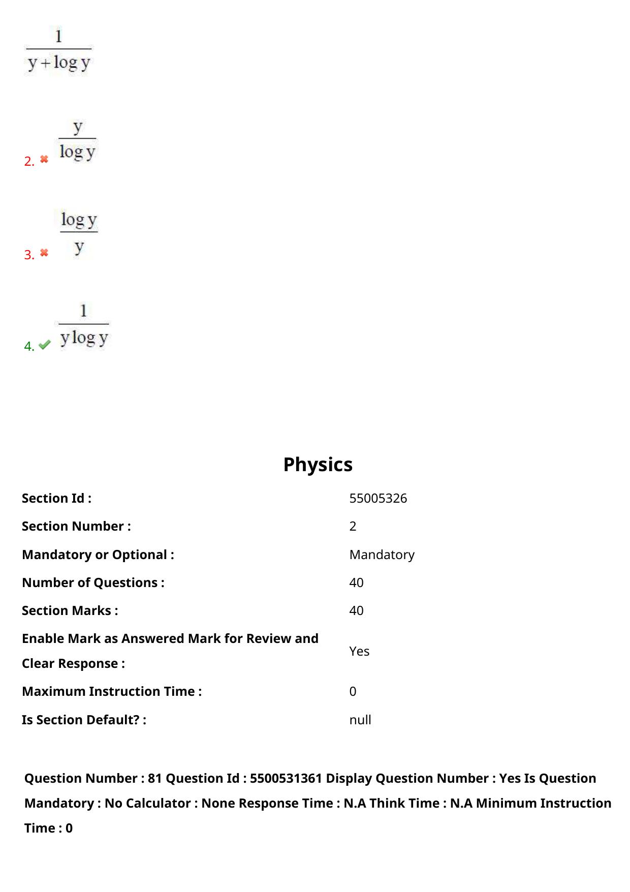 AP EAPCET 2023 - 18 May 2023 Forenoon - Master Engineering Question Paper With Preliminary Keys Shift 1 - Page 60