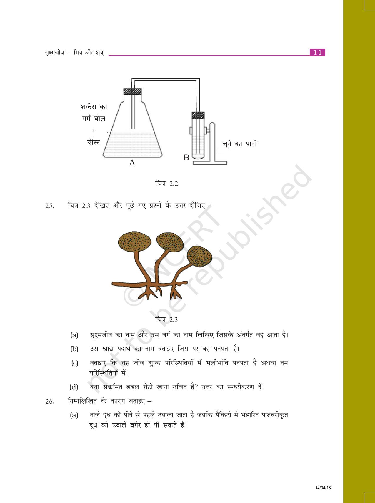 NCERT Exemplar Class 8: विज्ञान यूनिट 2(सूक्ष्मजीव मित्रा और शत्राु) - Page 5