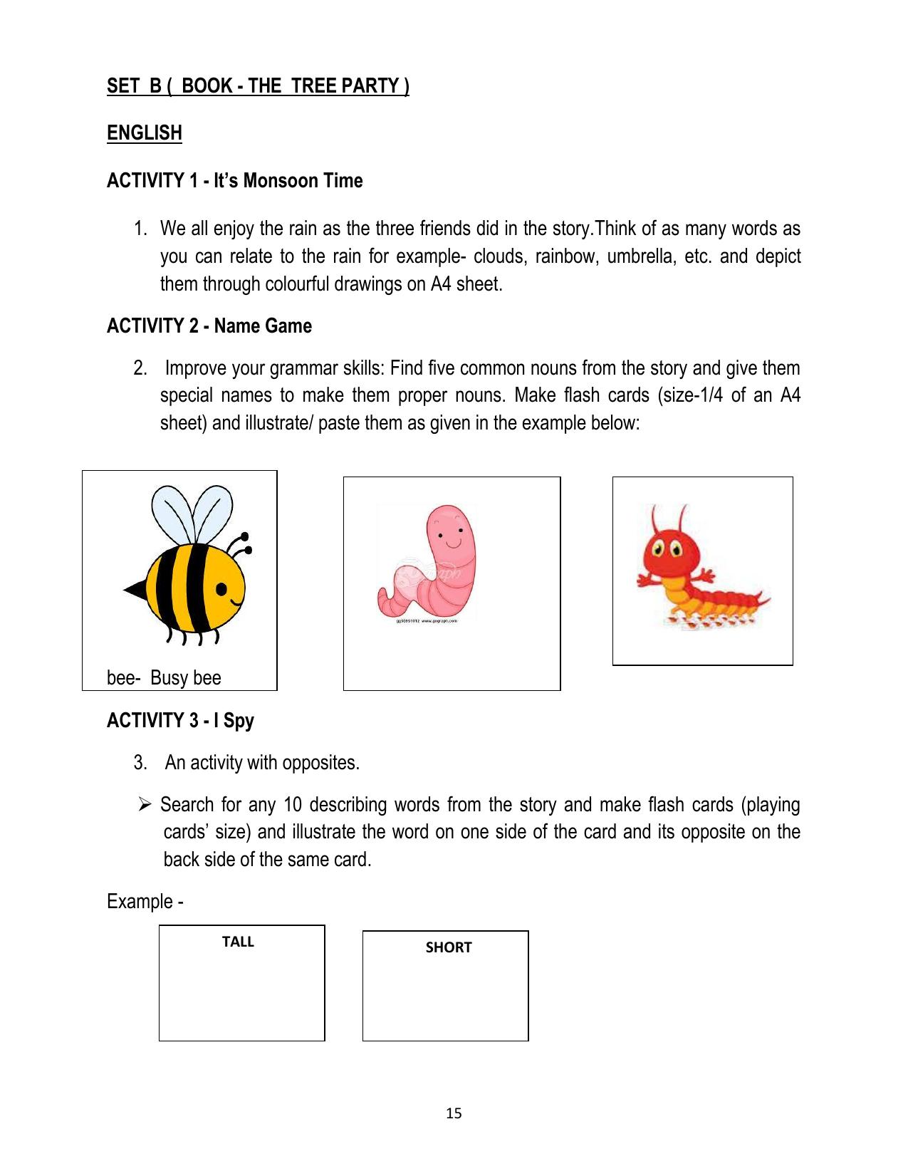 Worksheet for Class 2 English Revision Assignment 120 - Page 16