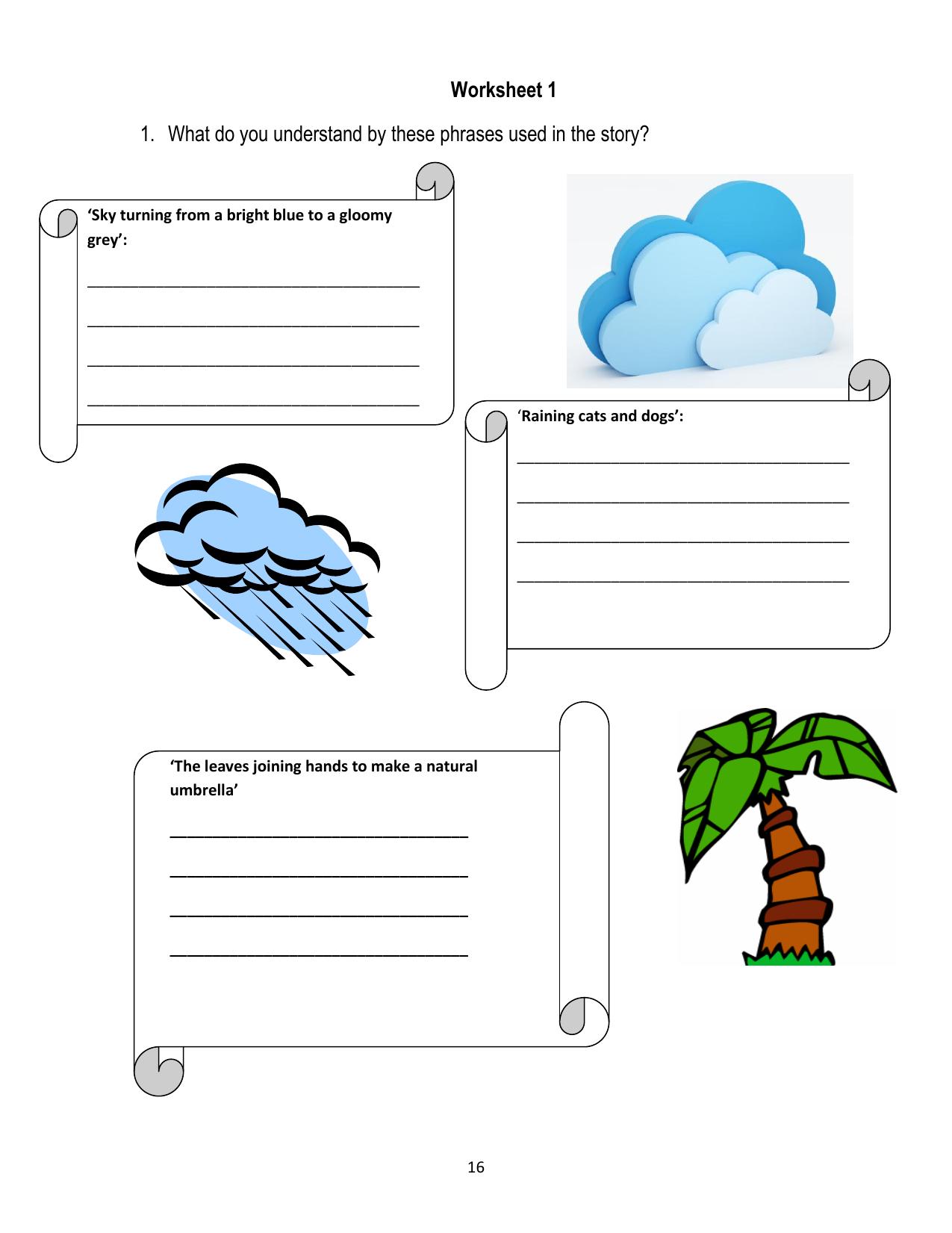 Worksheet for Class 2 English Revision Assignment 120 - Page 17