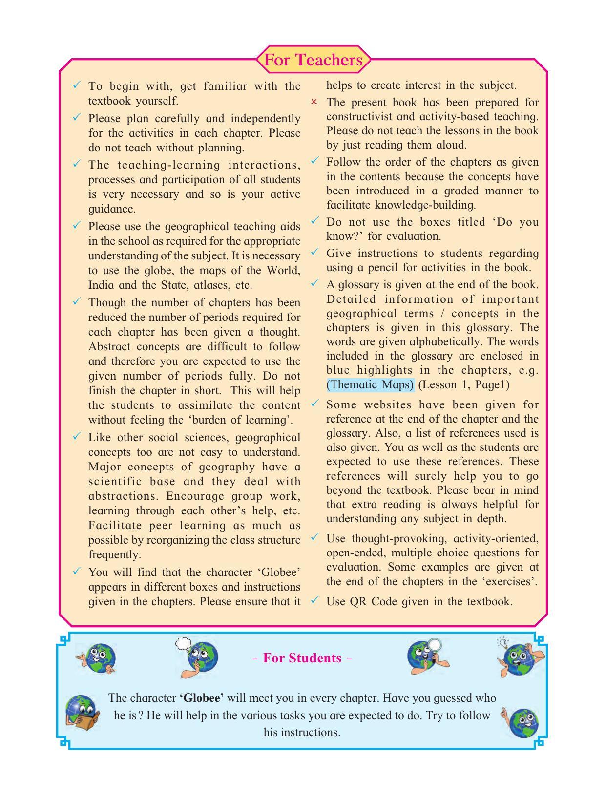 Maharashtra Board Class 9 Geography Textbook - Page 9