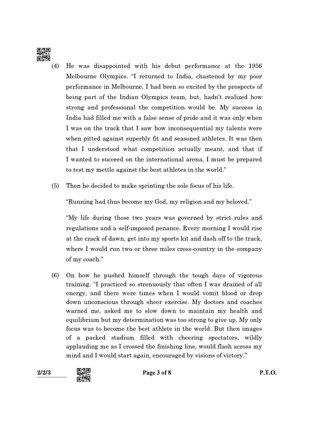 CBSE Class 10 2-2-3 (English L & L) 2022 Question Paper - Page 3
