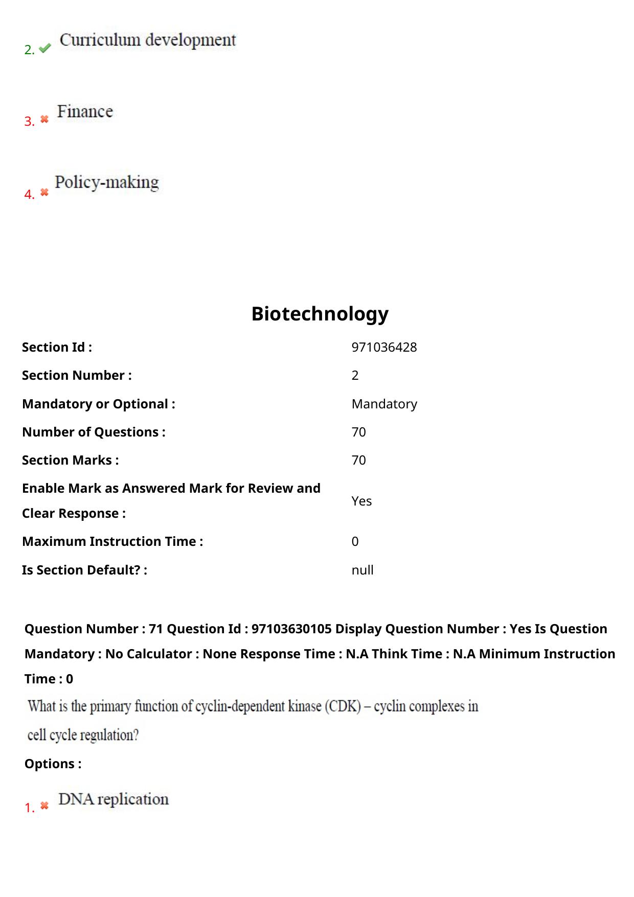 AP RCET 2024 Bio-Technology Question Paper - Page 44