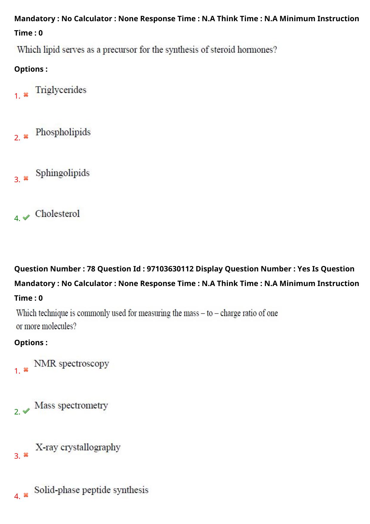 AP RCET 2024 Bio-Technology Question Paper - Page 48