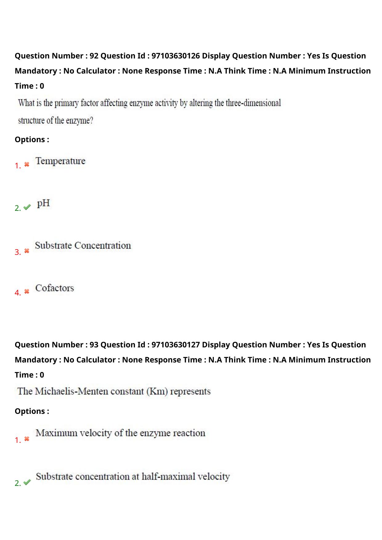 AP RCET 2024 Bio-Technology Question Paper - Page 56