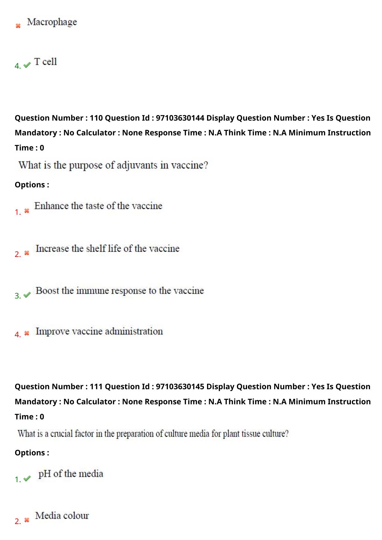 AP RCET 2024 Bio-Technology Question Paper - Page 66
