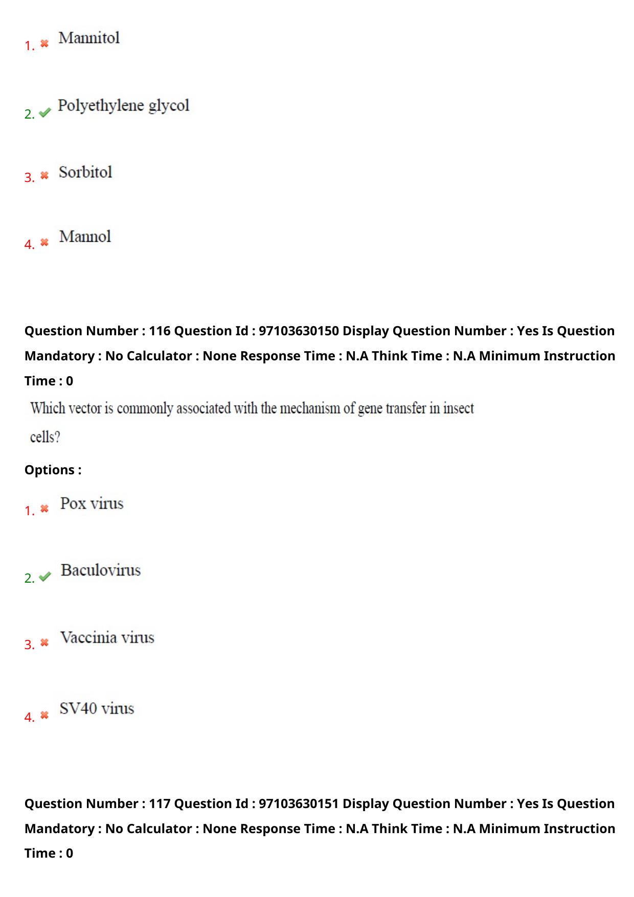 AP RCET 2024 Bio-Technology Question Paper - Page 69