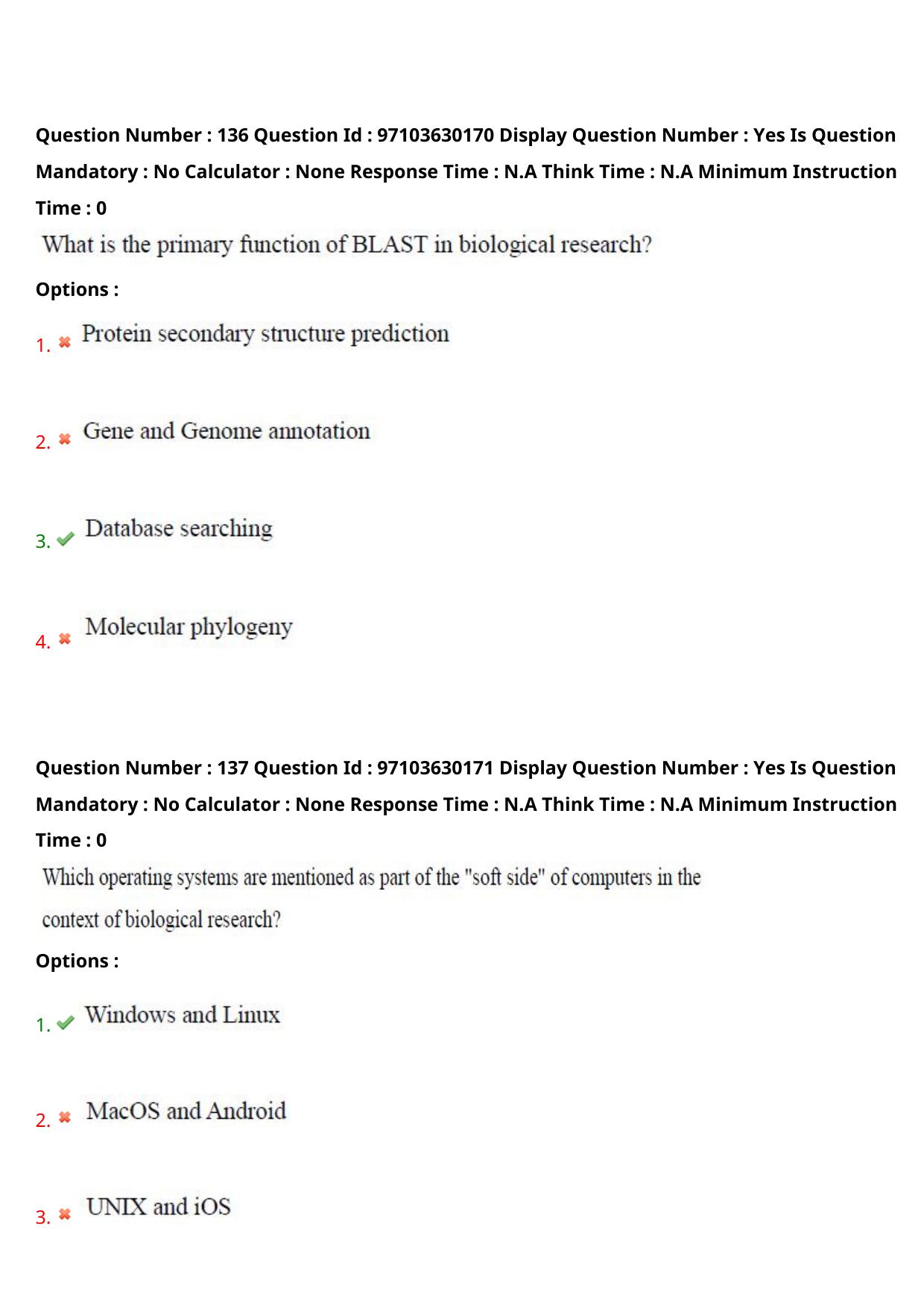 AP RCET 2024 Bio-Technology Question Paper - Page 80
