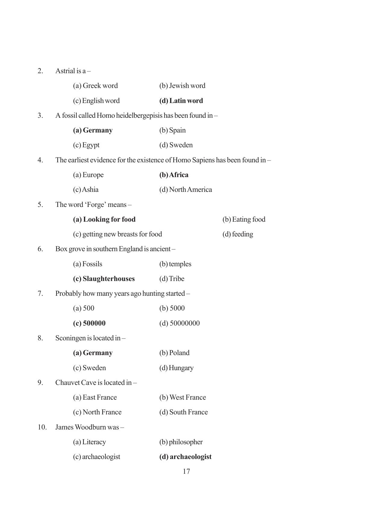 Tripura Board Class 11 History English Version Workbooks - Page 17