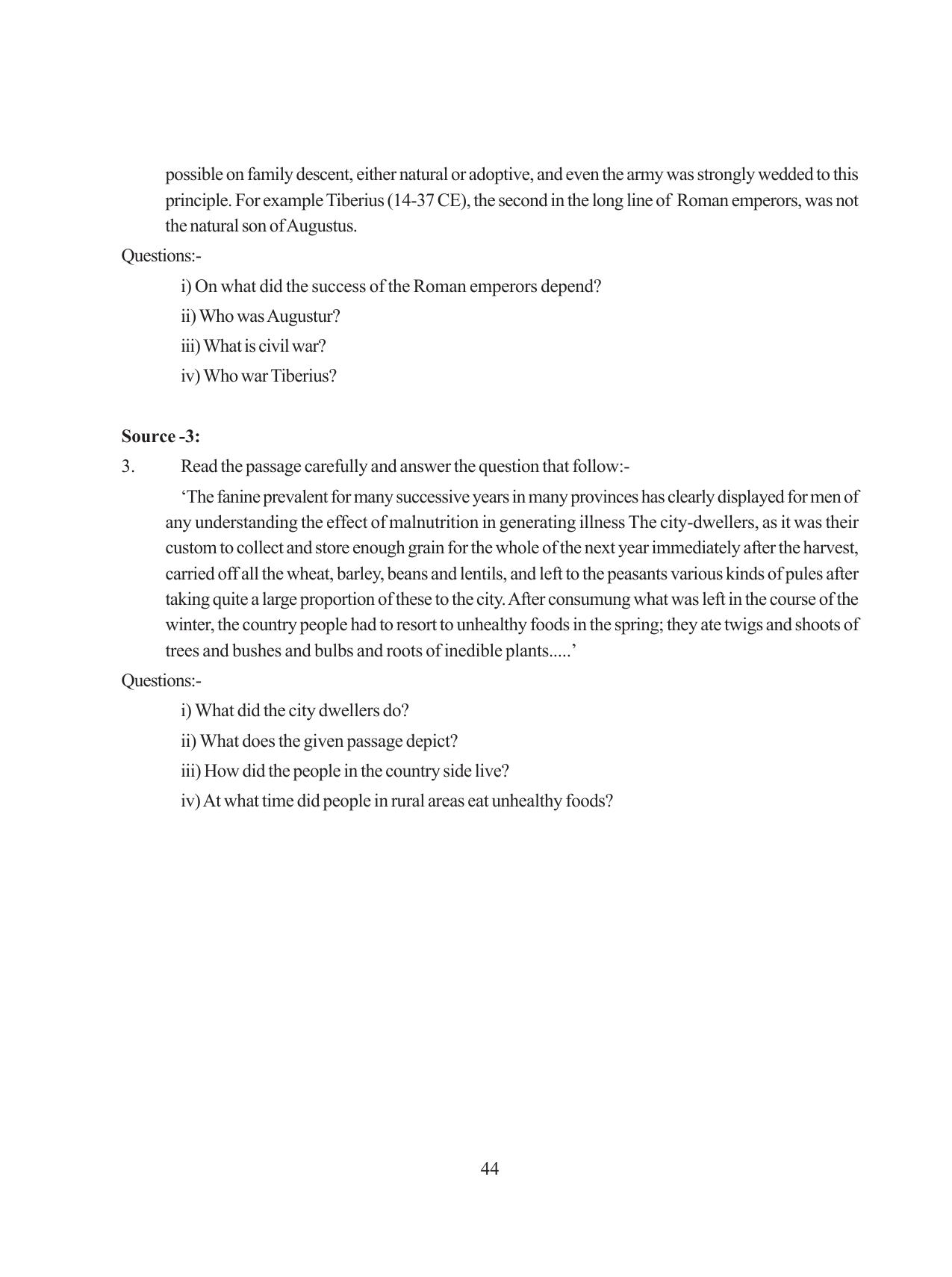 Tripura Board Class 11 History English Version Workbooks - Page 44