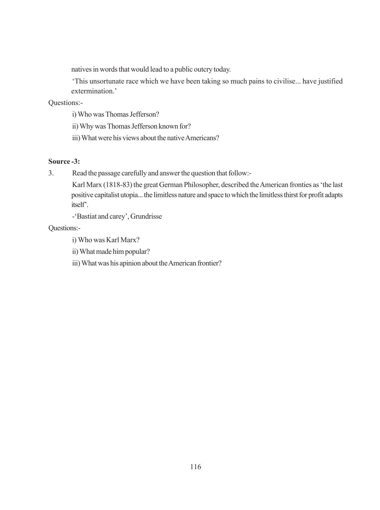Tripura Board Class 11 History English Version Workbooks - Page 116