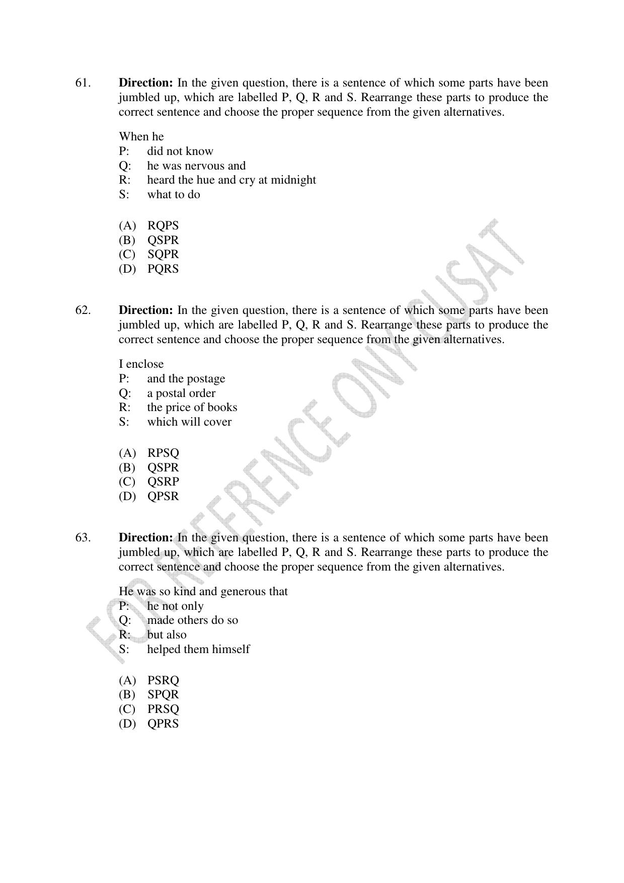 CUSAT CAT 2022 Test for B Voc programme Second Shift Question Paper - Page 15