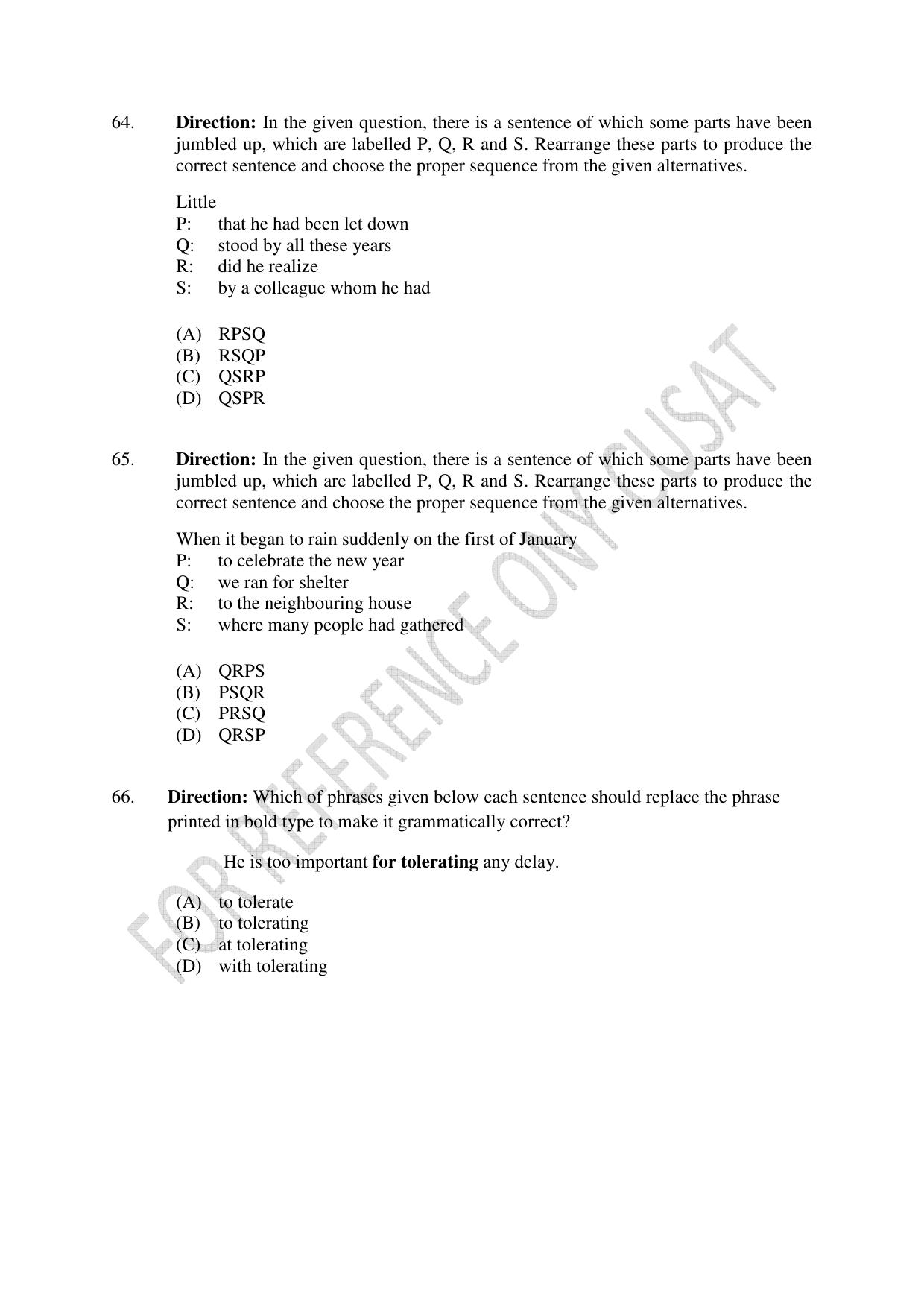 CUSAT CAT 2022 Test for B Voc programme Second Shift Question Paper - Page 16