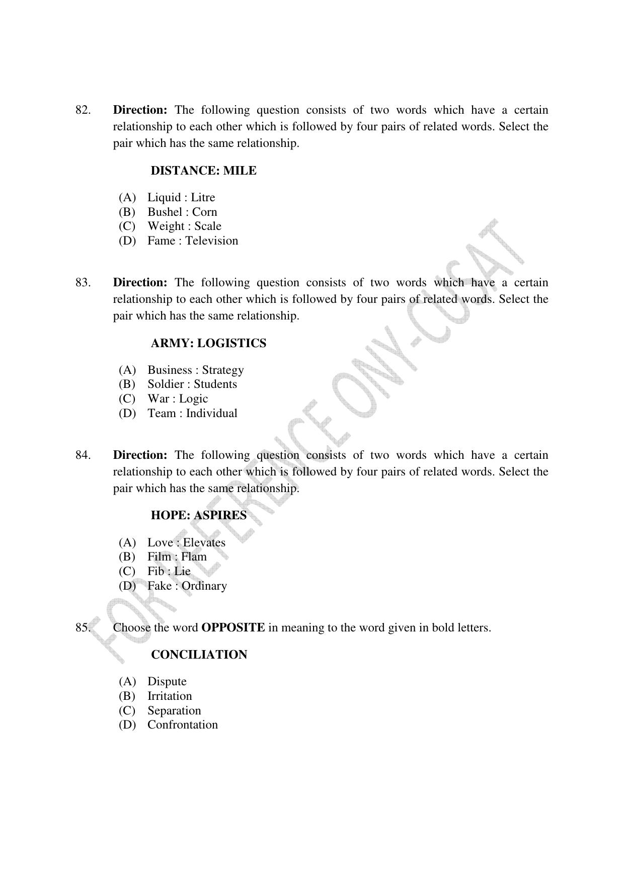 CUSAT CAT 2022 Test for B Voc programme Second Shift Question Paper - Page 20