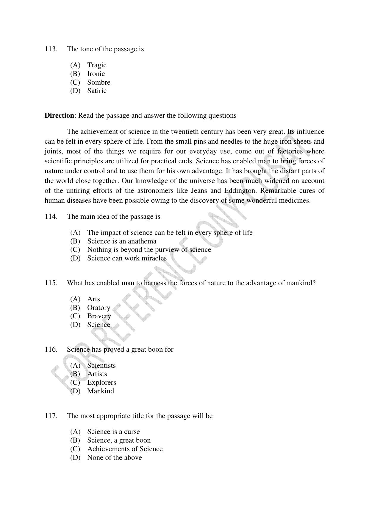 CUSAT CAT 2022 Test for B Voc programme Second Shift Question Paper - Page 27