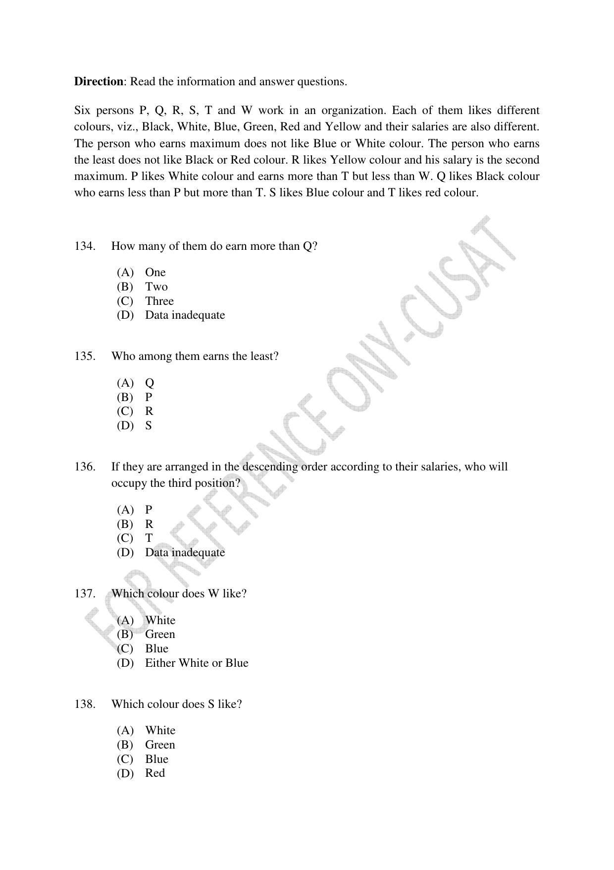 CUSAT CAT 2022 Test for B Voc programme Second Shift Question Paper - Page 32
