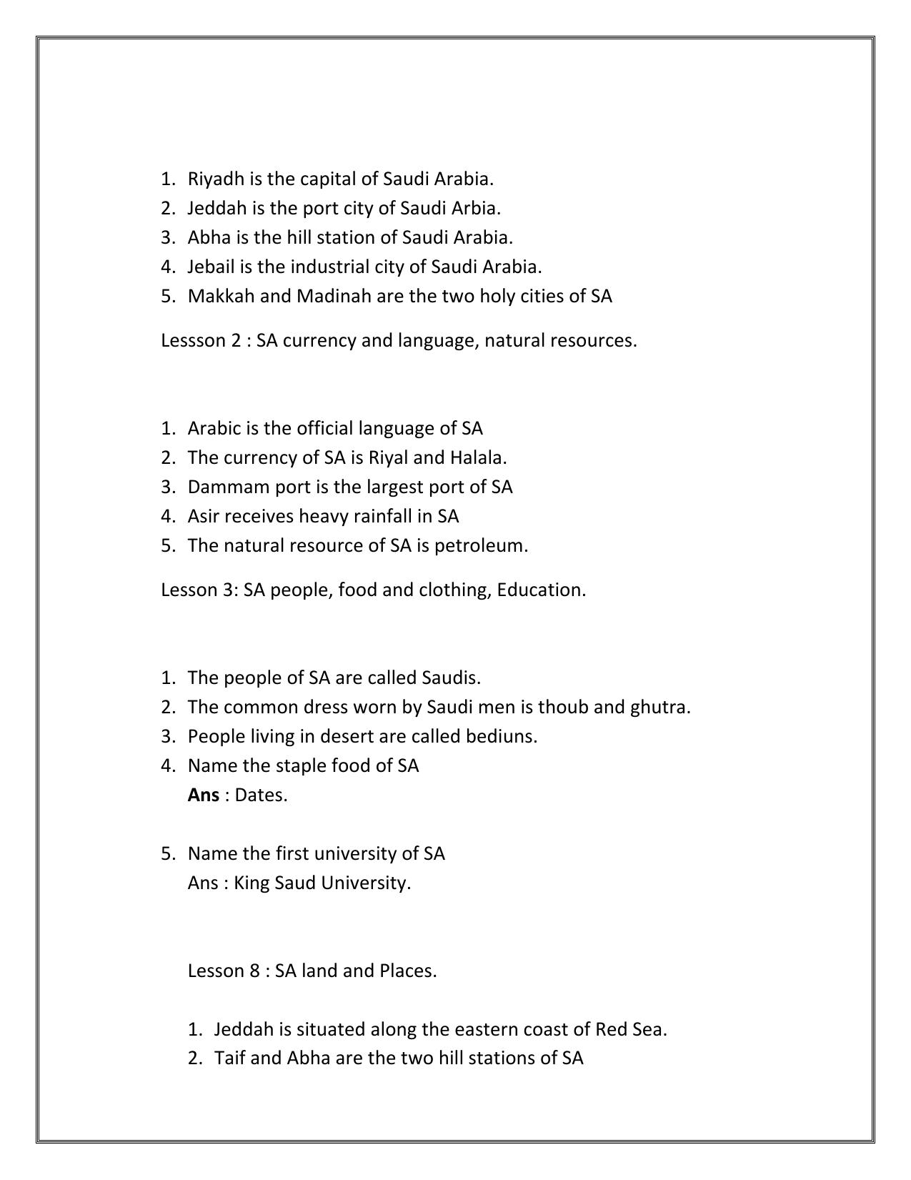 Worksheets for Class 2 EVS Assignment 53 Saudi Arabia - Page 9