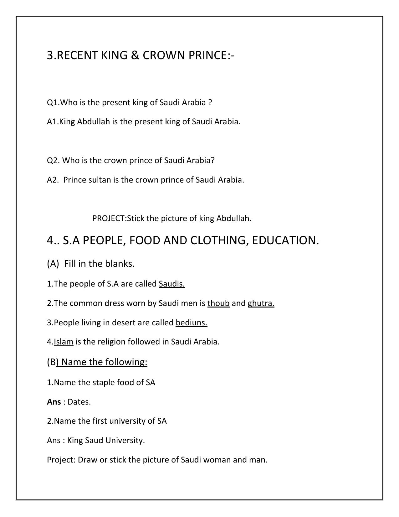 Worksheets for Class 2 EVS Assignment 53 Saudi Arabia - Page 14