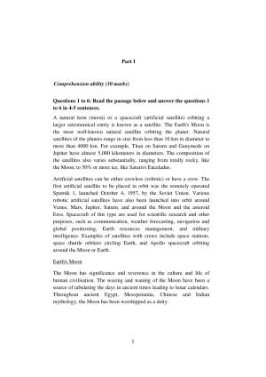 ISI Admission Test M.S (LIS) - Library and Information Science (PLB) 2024 Sample Paper