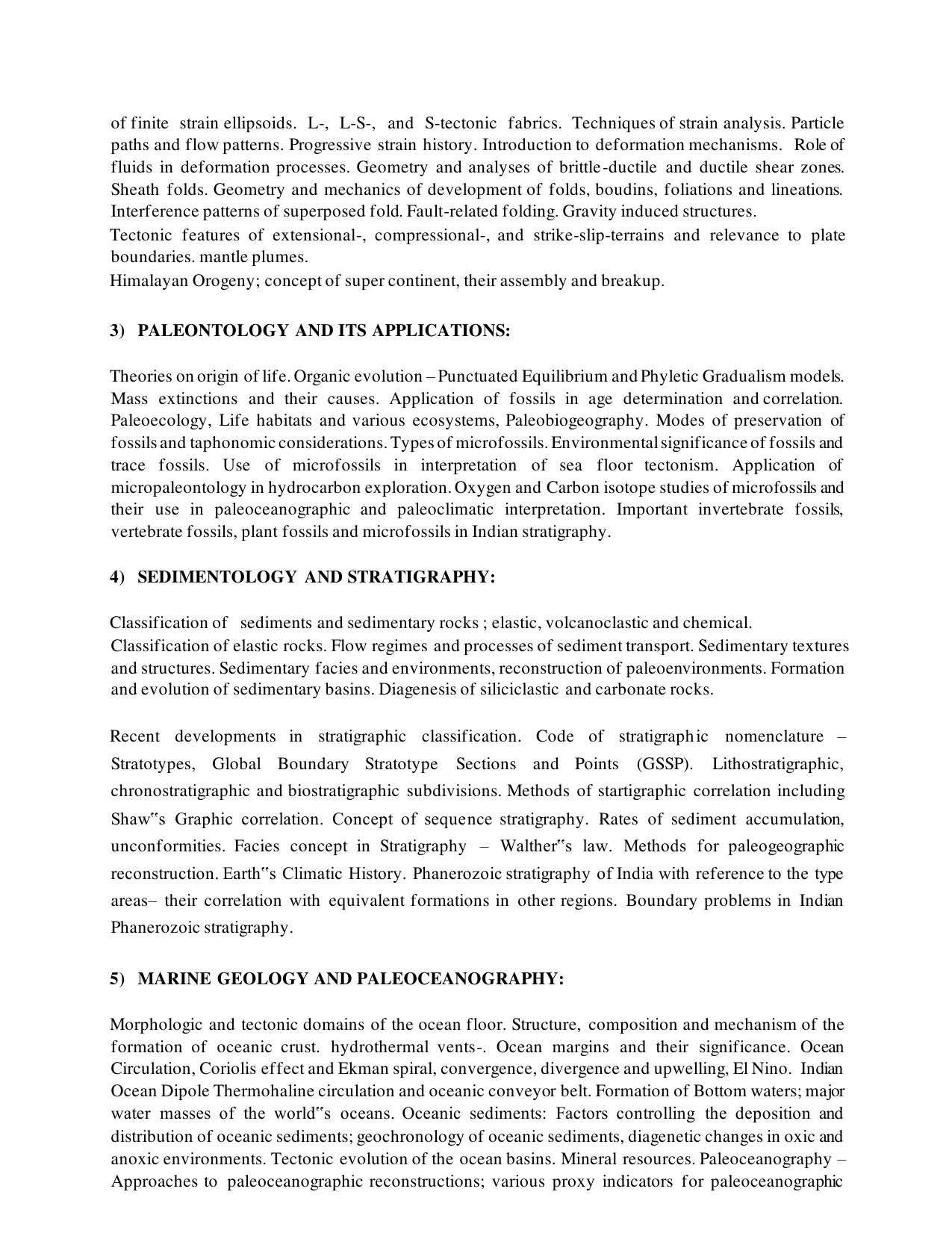 TNSET Syllabus - Earth Sciences - Page 3