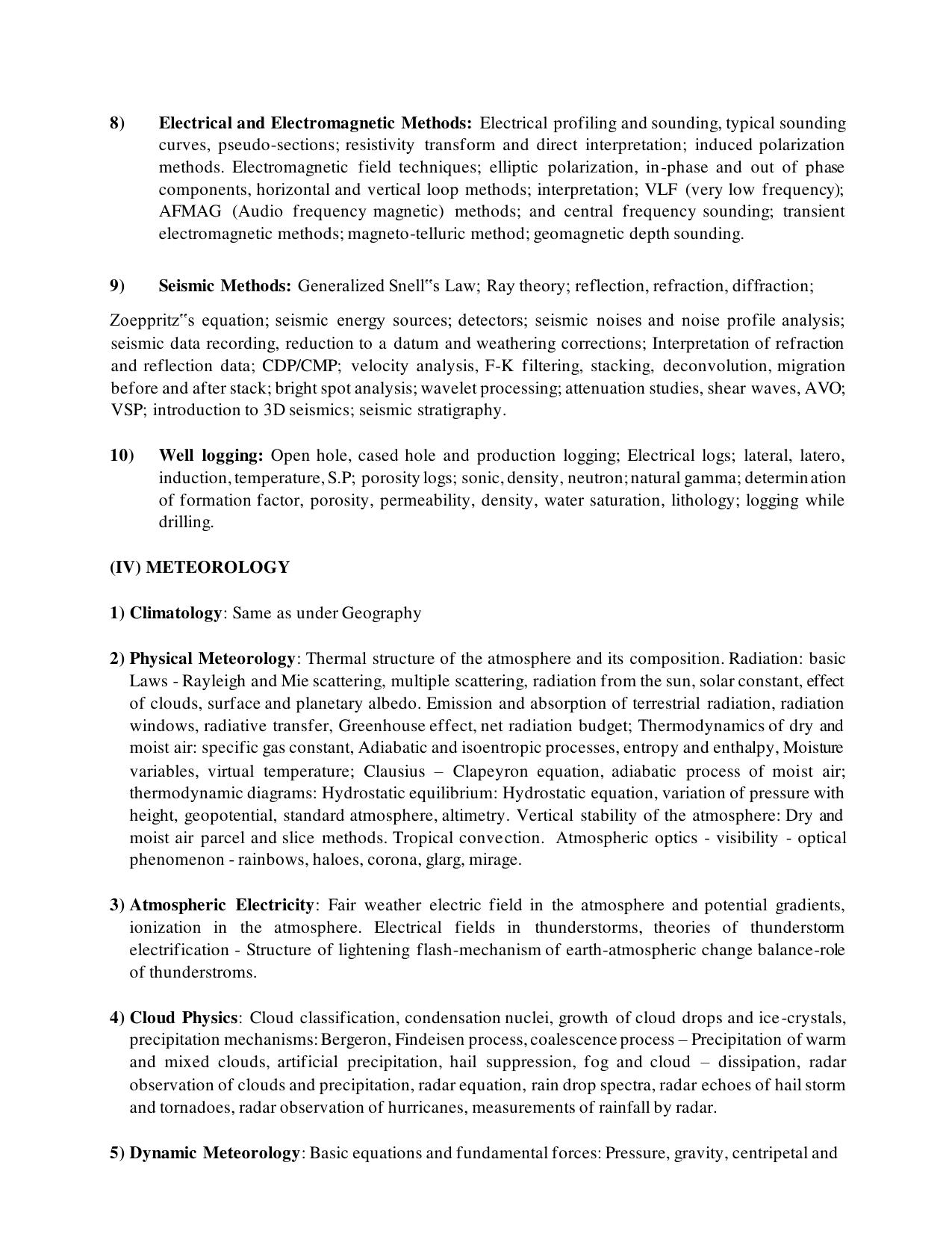 TNSET Syllabus - Earth Sciences - Page 7