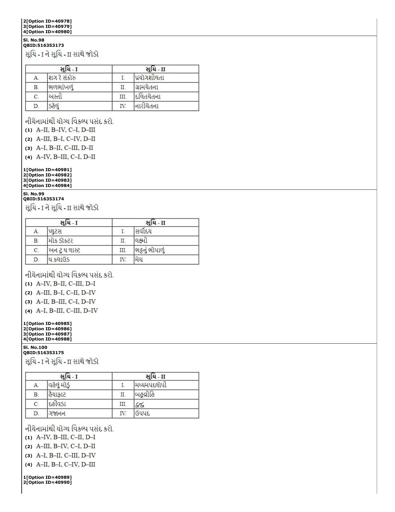 CUET (PG) 2022: PGQP-60 Gujarati (10-09-2022) Question Paper - Page 27