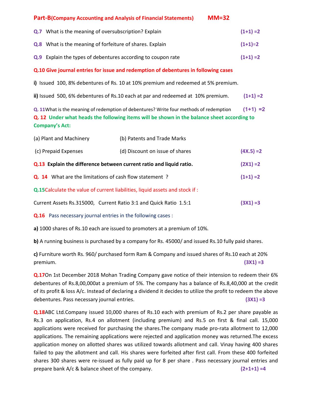 HPBOSE Class 12th Accountancy Sample Question Papers 2025 - Page 4