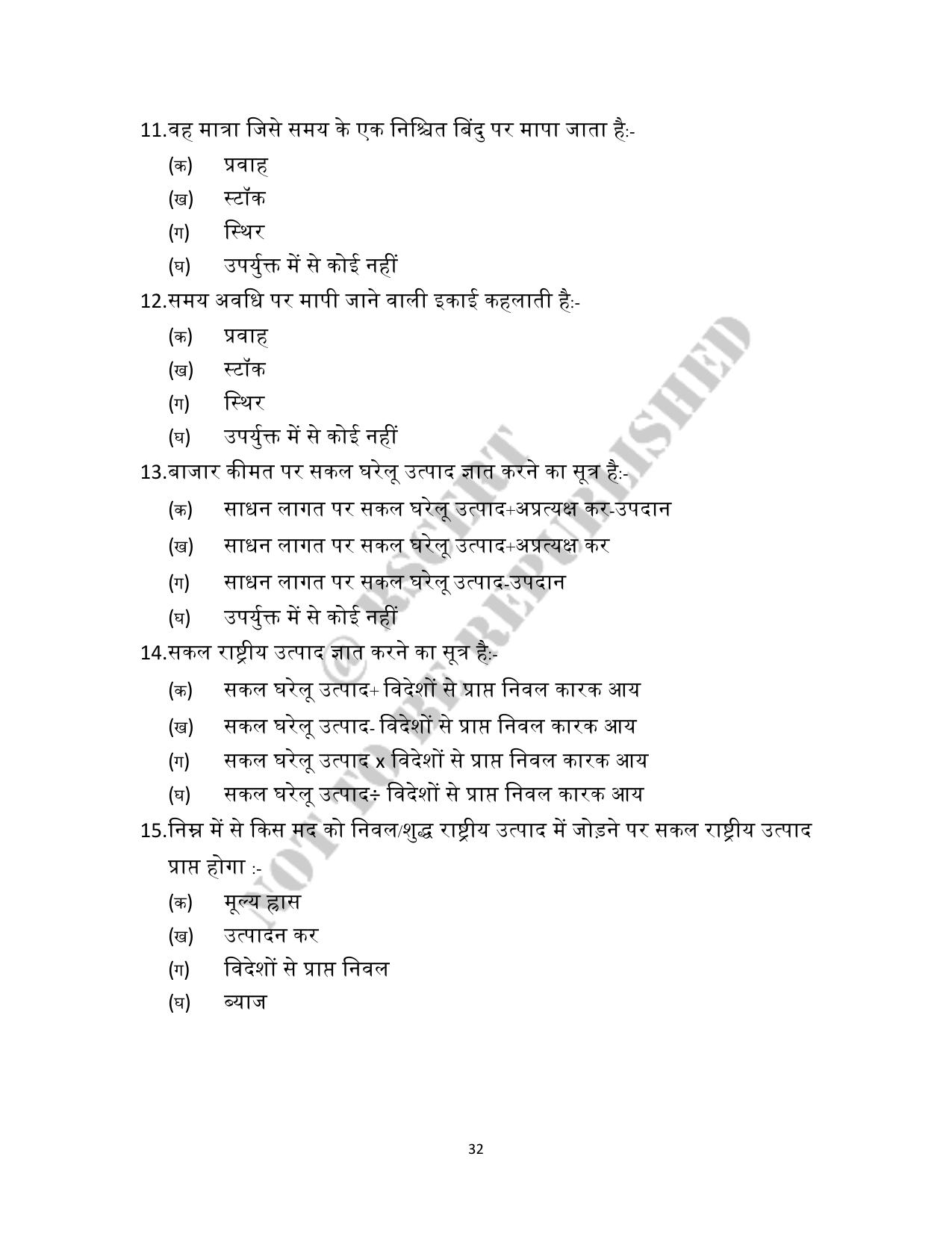 RBSE 2023 Class 12 Economics Question Bank - Page 32