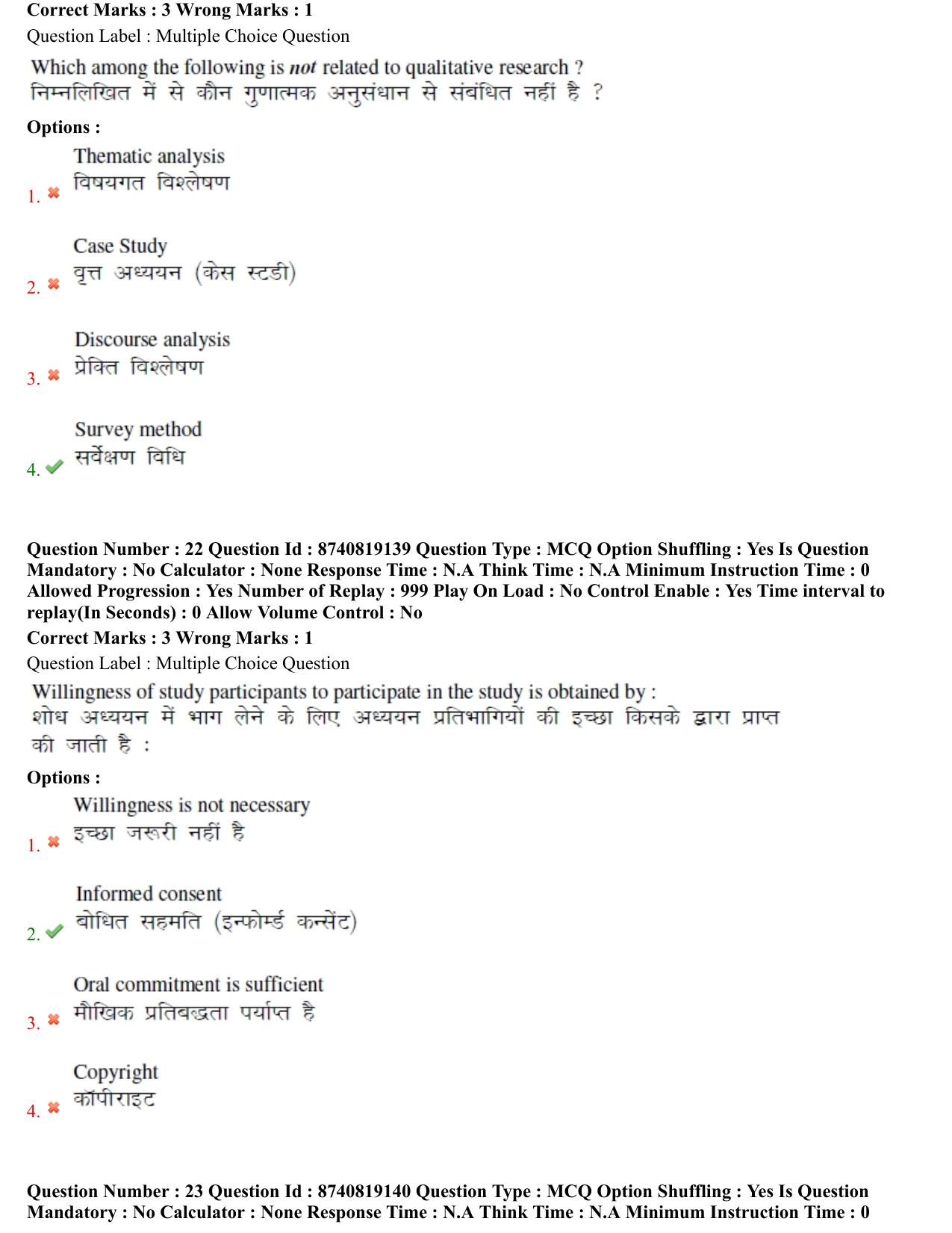 BHU RET Psychiatryi 2021 Question Paper - Page 13