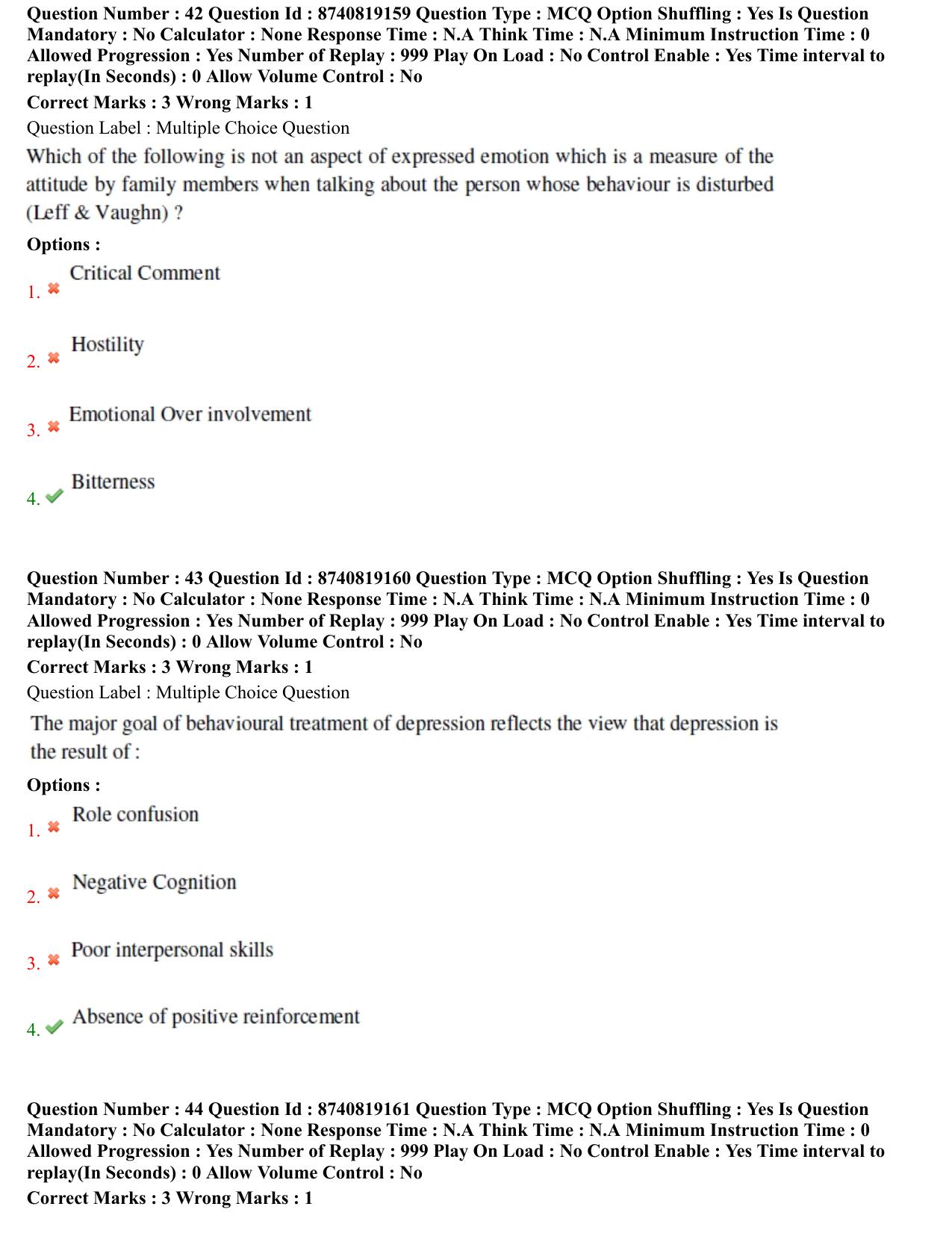 BHU RET Psychiatryi 2021 Question Paper - Page 25