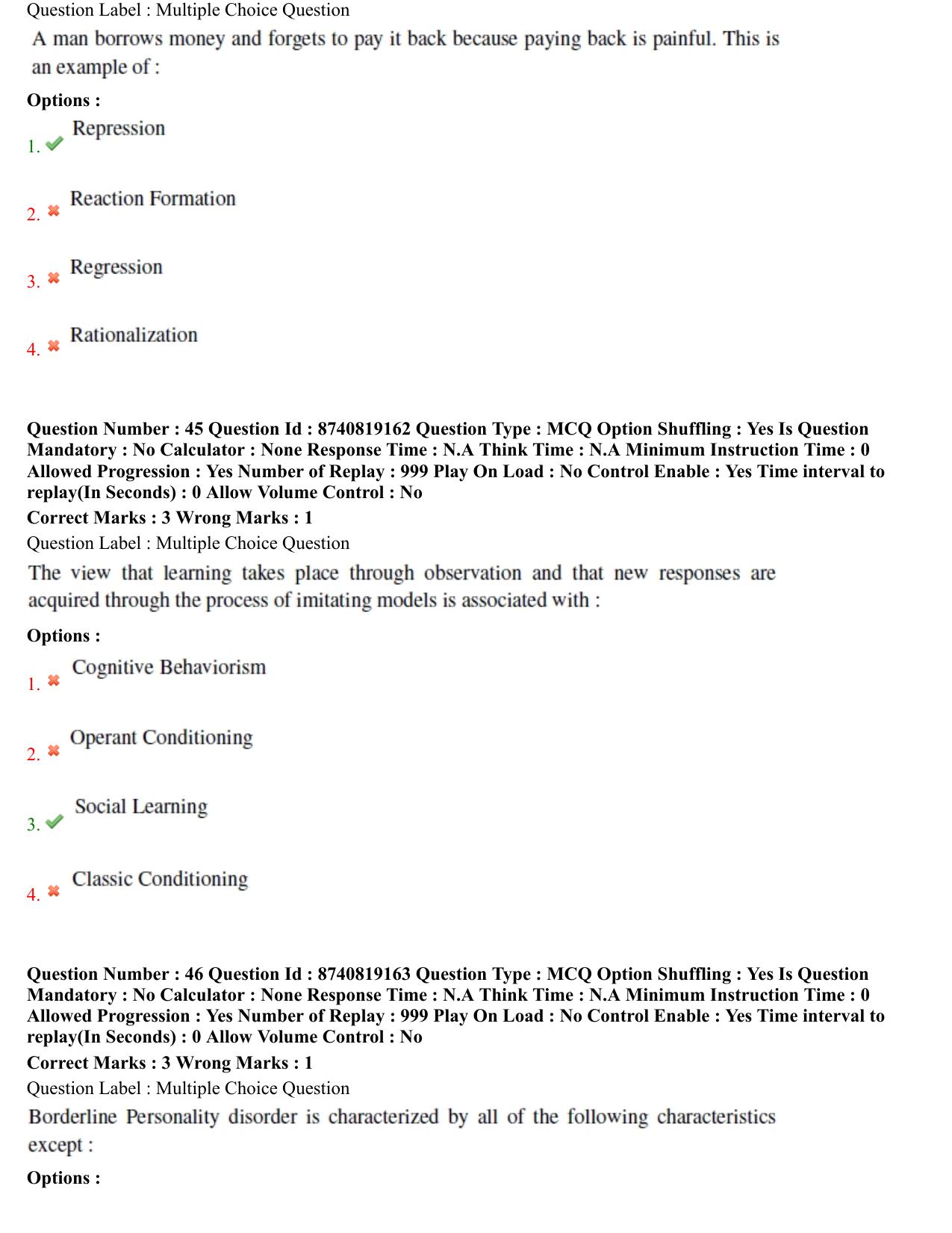 BHU RET Psychiatryi 2021 Question Paper - Page 26