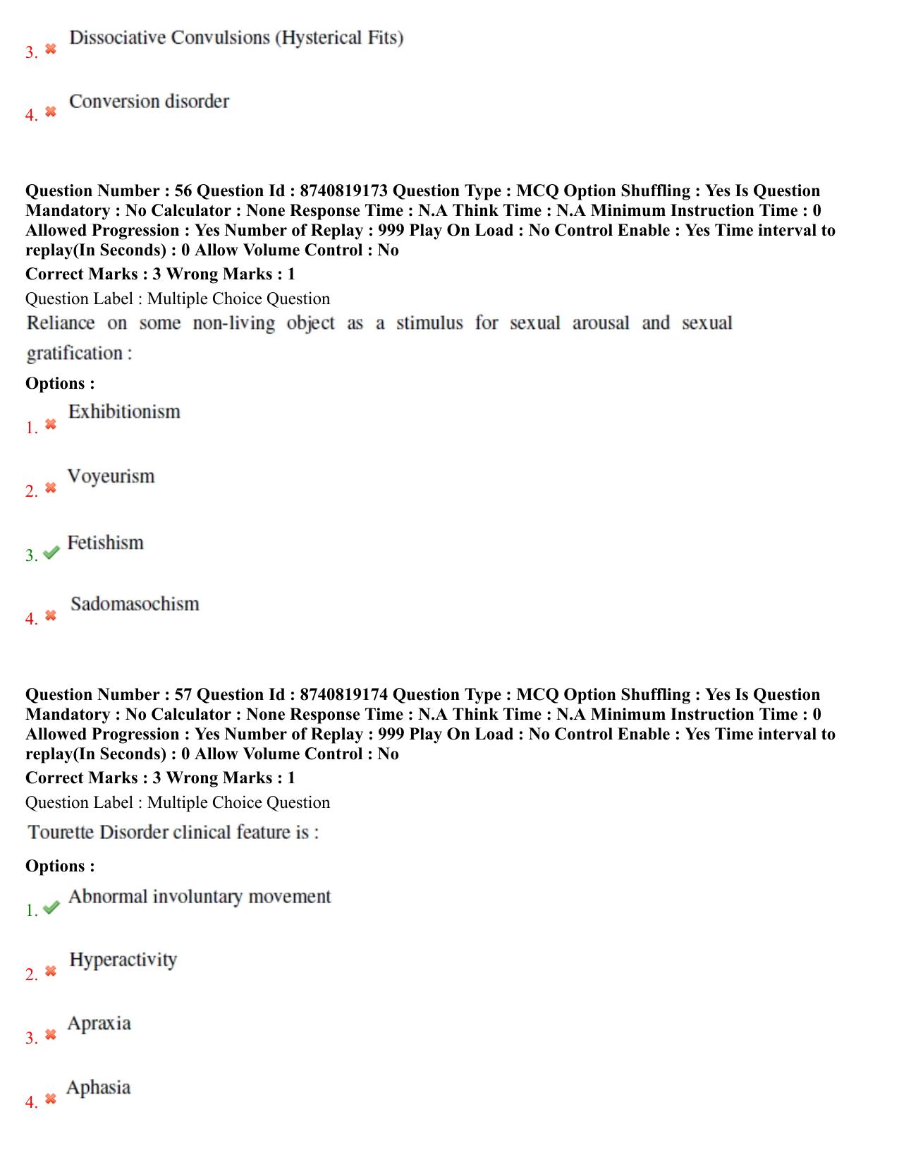BHU RET Psychiatryi 2021 Question Paper - Page 31