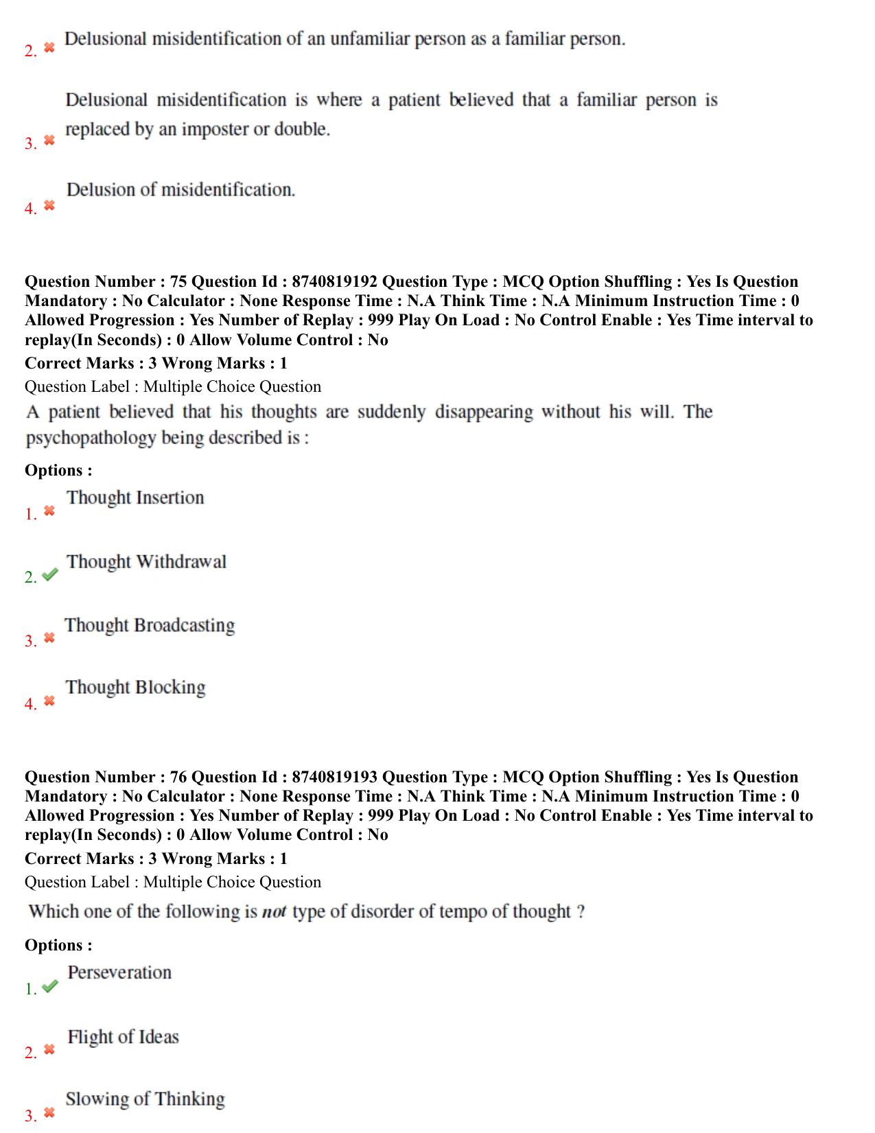 BHU RET Psychiatryi 2021 Question Paper - Page 39