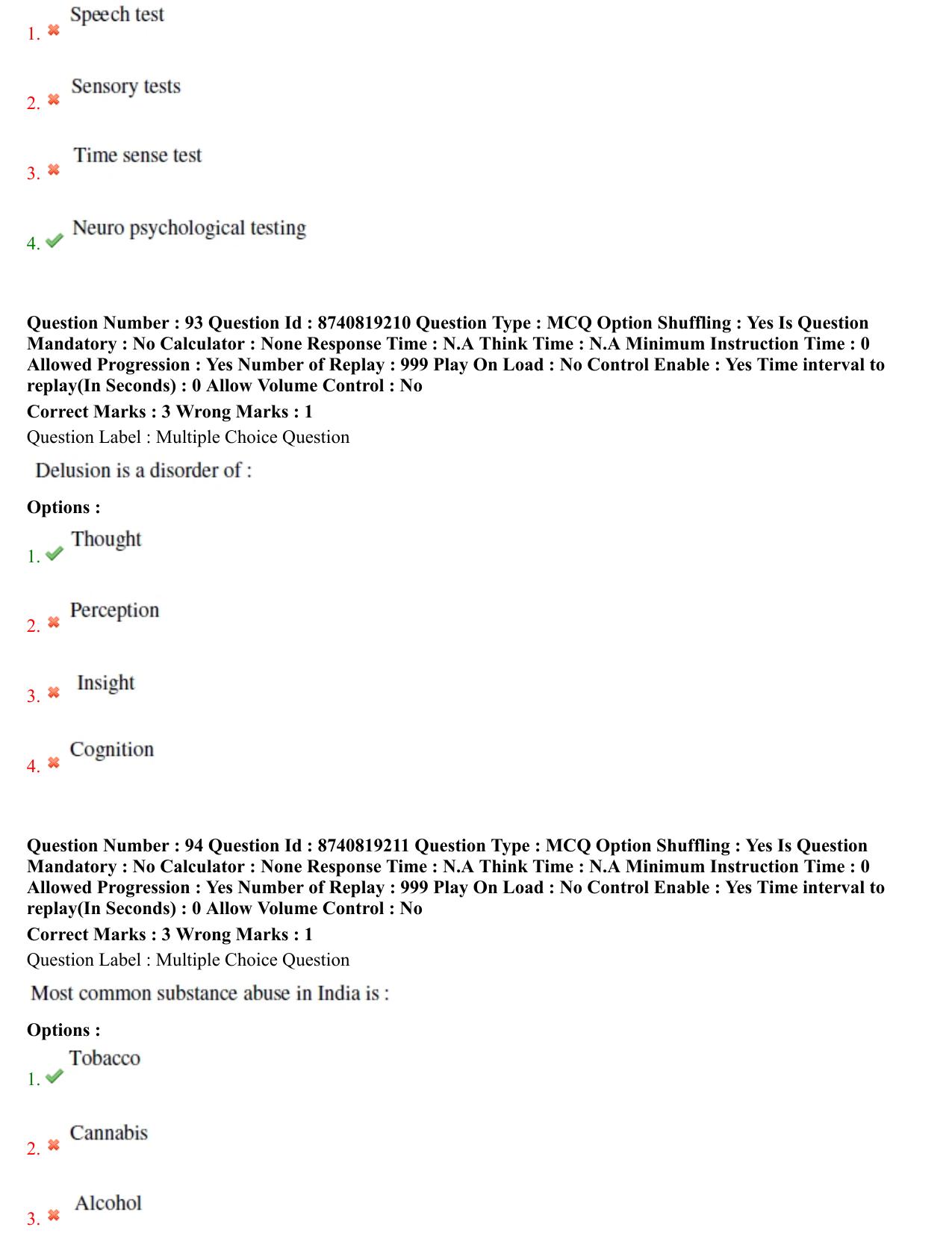 BHU RET Psychiatryi 2021 Question Paper - Page 47