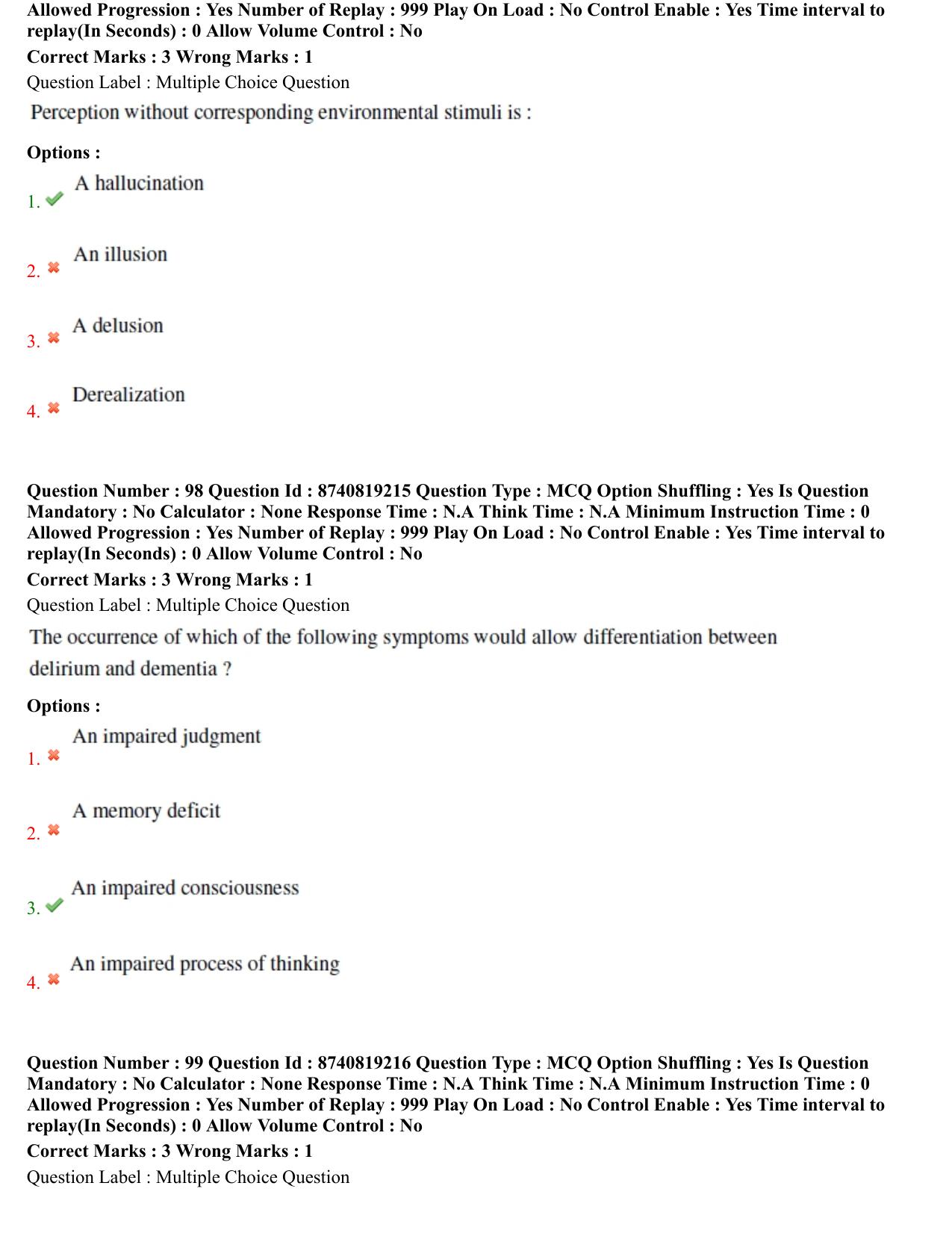 BHU RET Psychiatryi 2021 Question Paper - Page 49